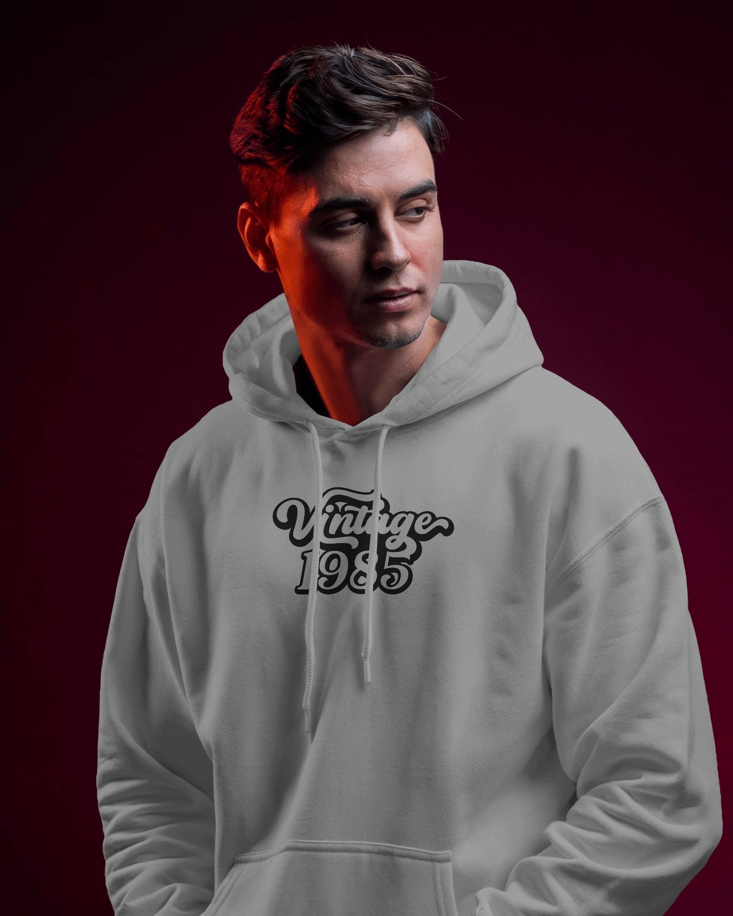 Vintage 1985 Men's Hoodie - Retro Heavy Blend Apparel