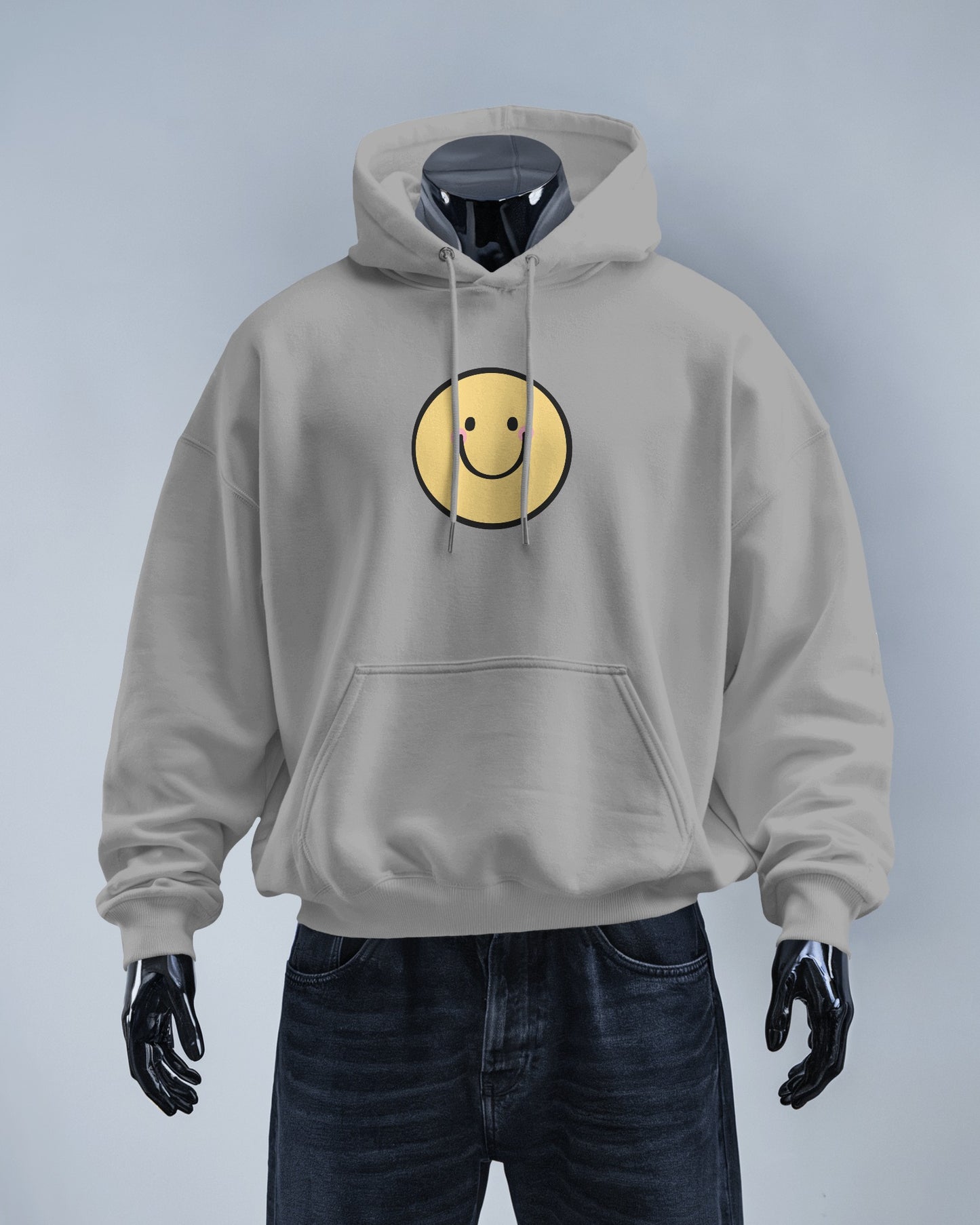 Smiley Face Men's Hoodie - Cozy & Cheerful for Everyday Wear