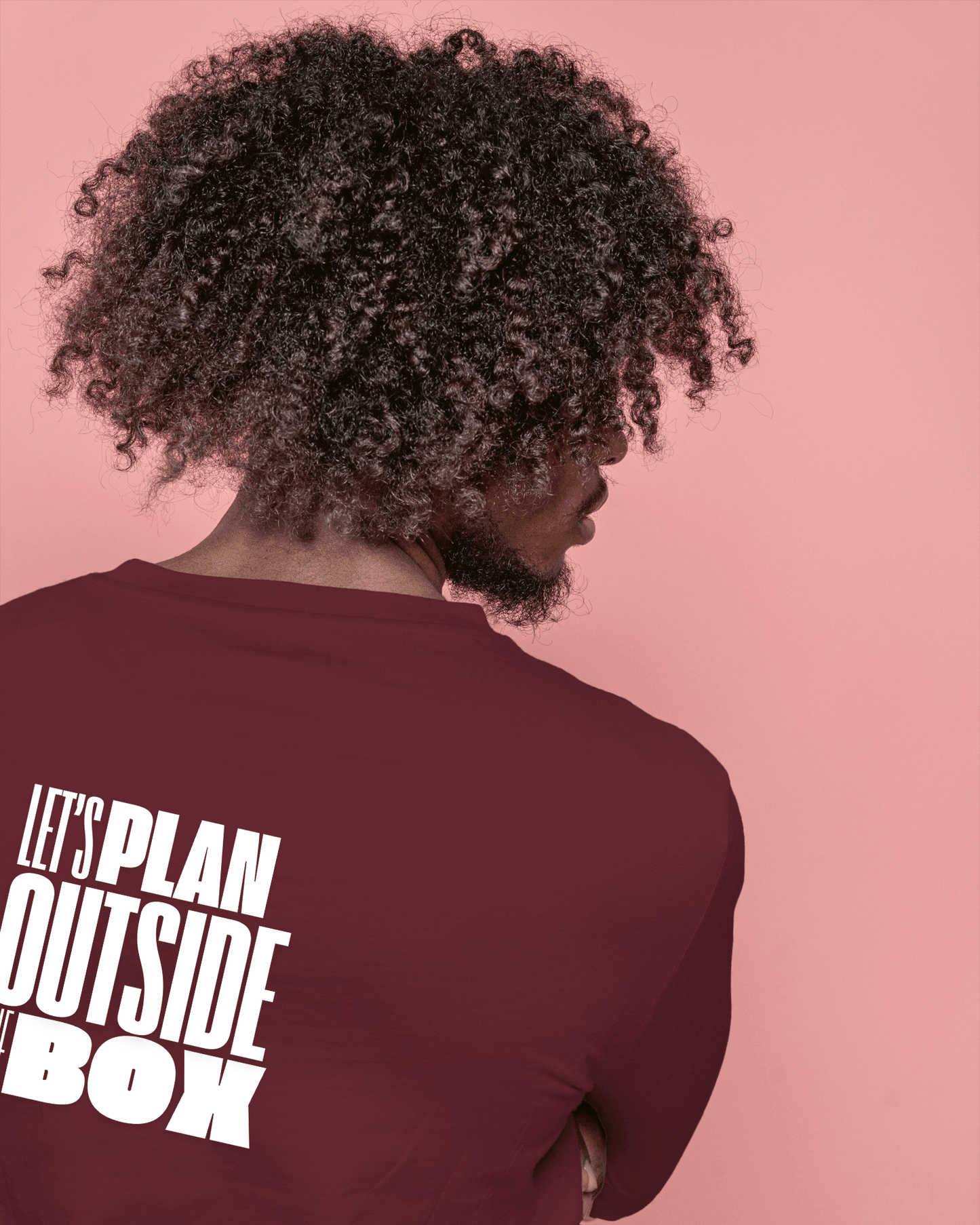 Let's Plan Outside the Box Men Heavy Cotton Tee - Motivational Graphic T-Shirt for Creative Thinkers