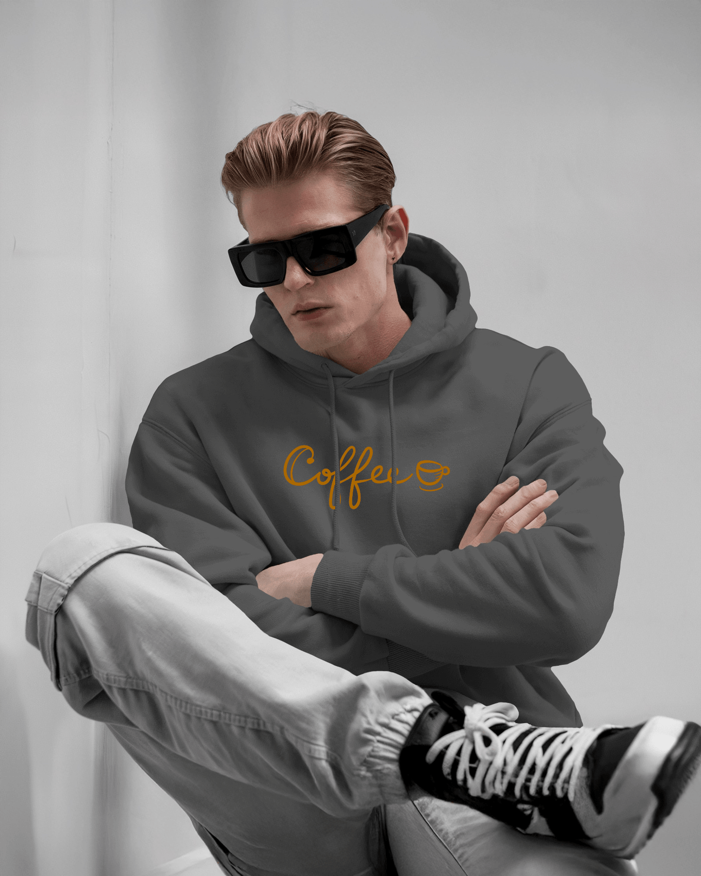 Coffee Lover Men's Heavy Blend Hoodie- Exclusive