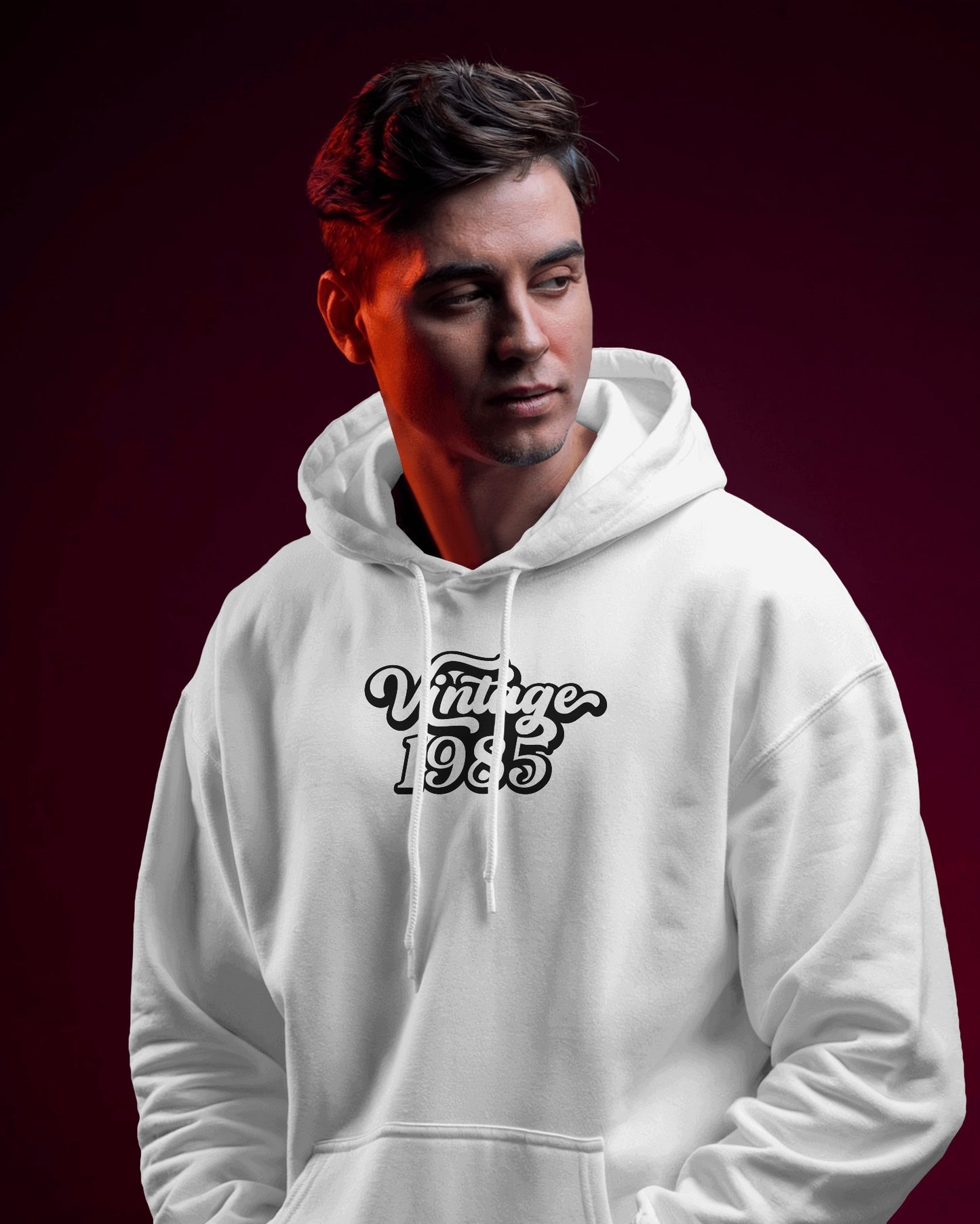 Vintage 1985 Men's Hoodie - Retro Heavy Blend Apparel