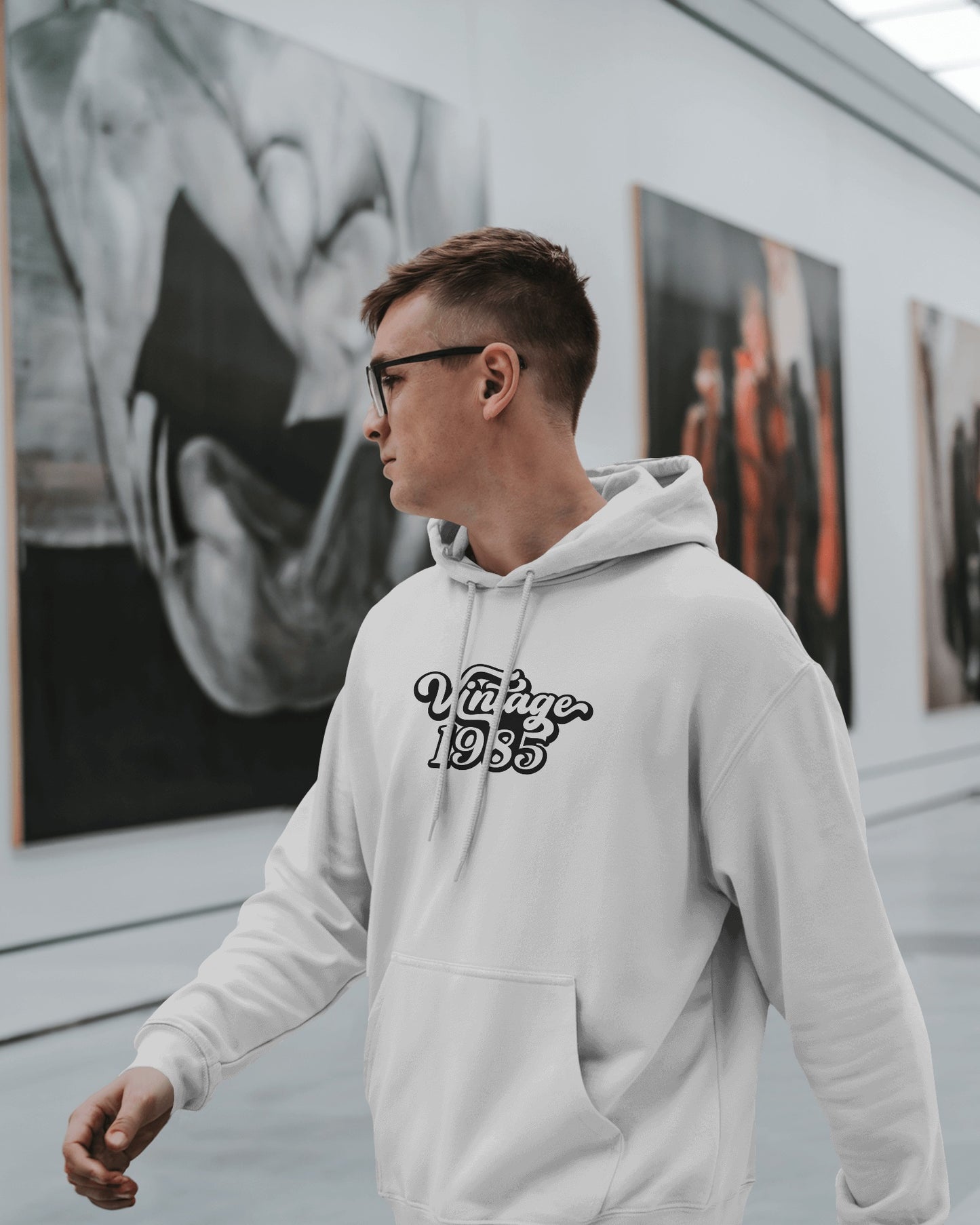 Vintage 1985 Men's Hoodie - Retro Heavy Blend Apparel
