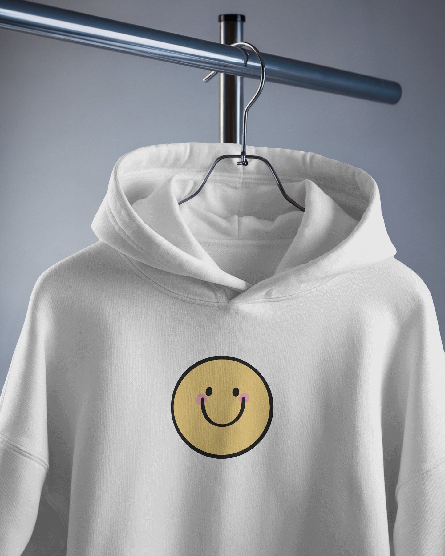 Smiley Face Men's Hoodie - Cozy & Cheerful for Everyday Wear