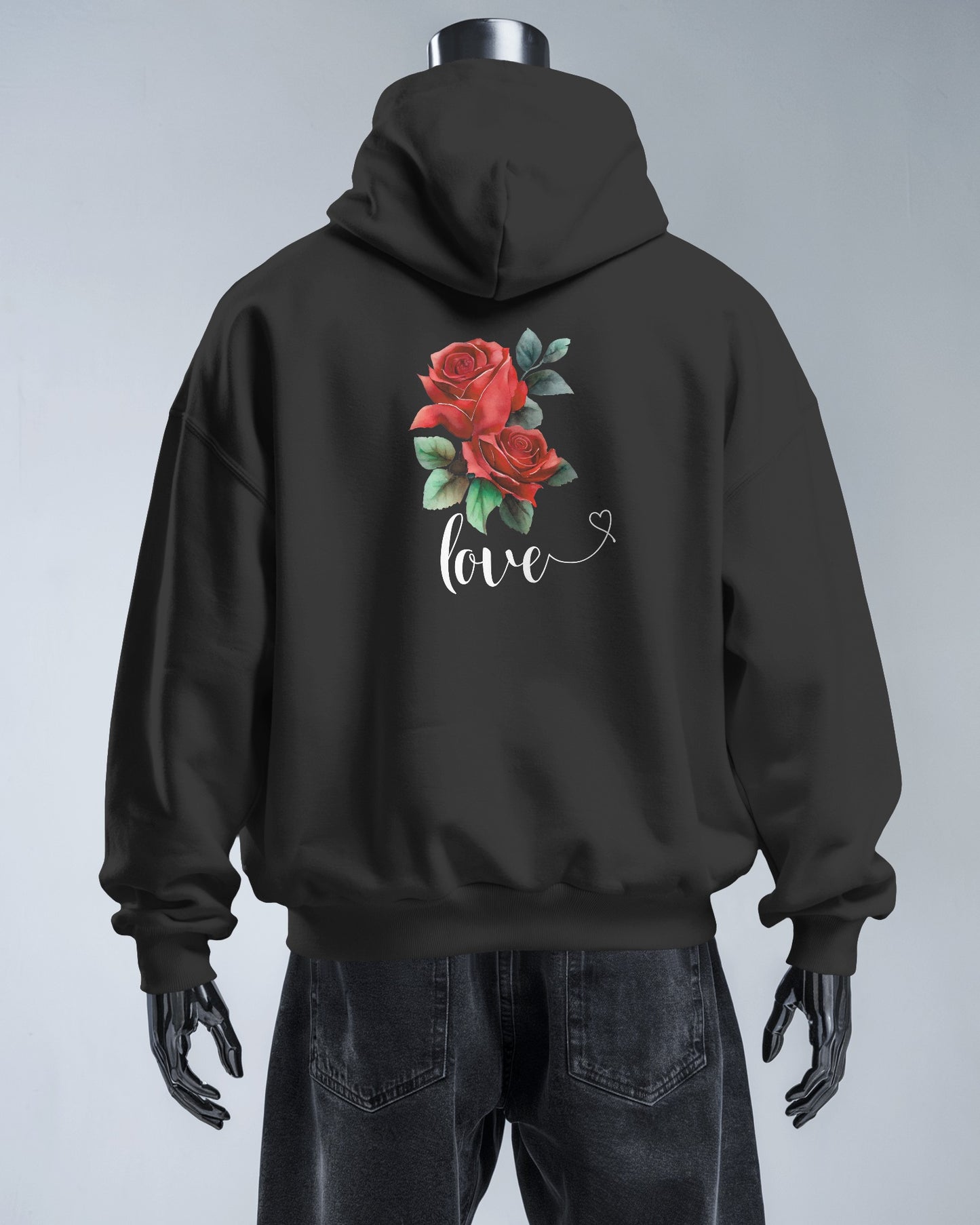 Romantic Rose Love Hoodie for Men- Perfect Gift for Yourself