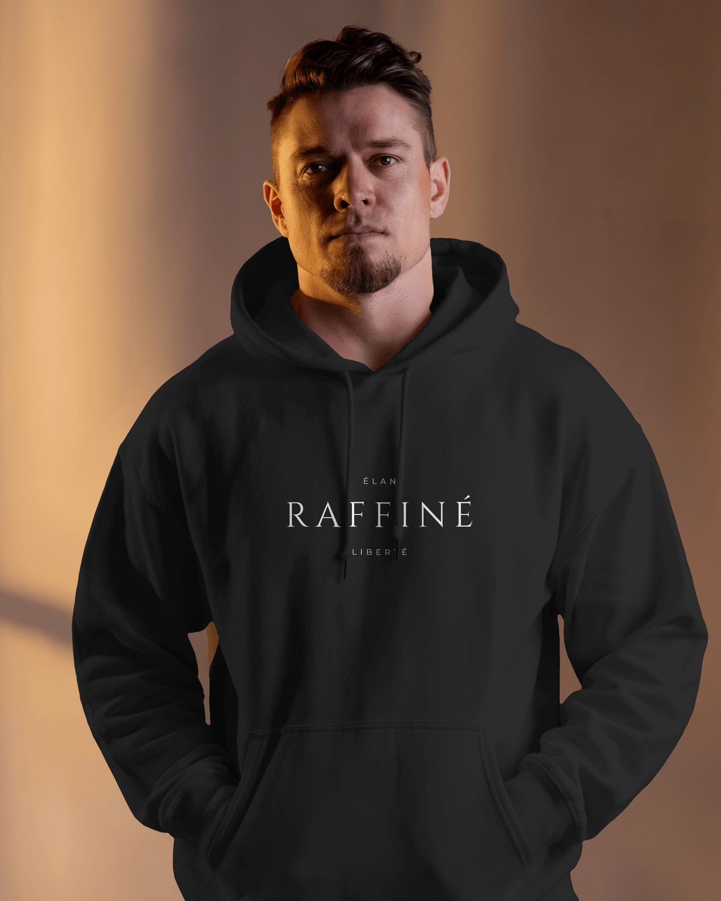 Minimalist 'Raffinè' Men's Hoodie- Cozy & Stylish Exclusives