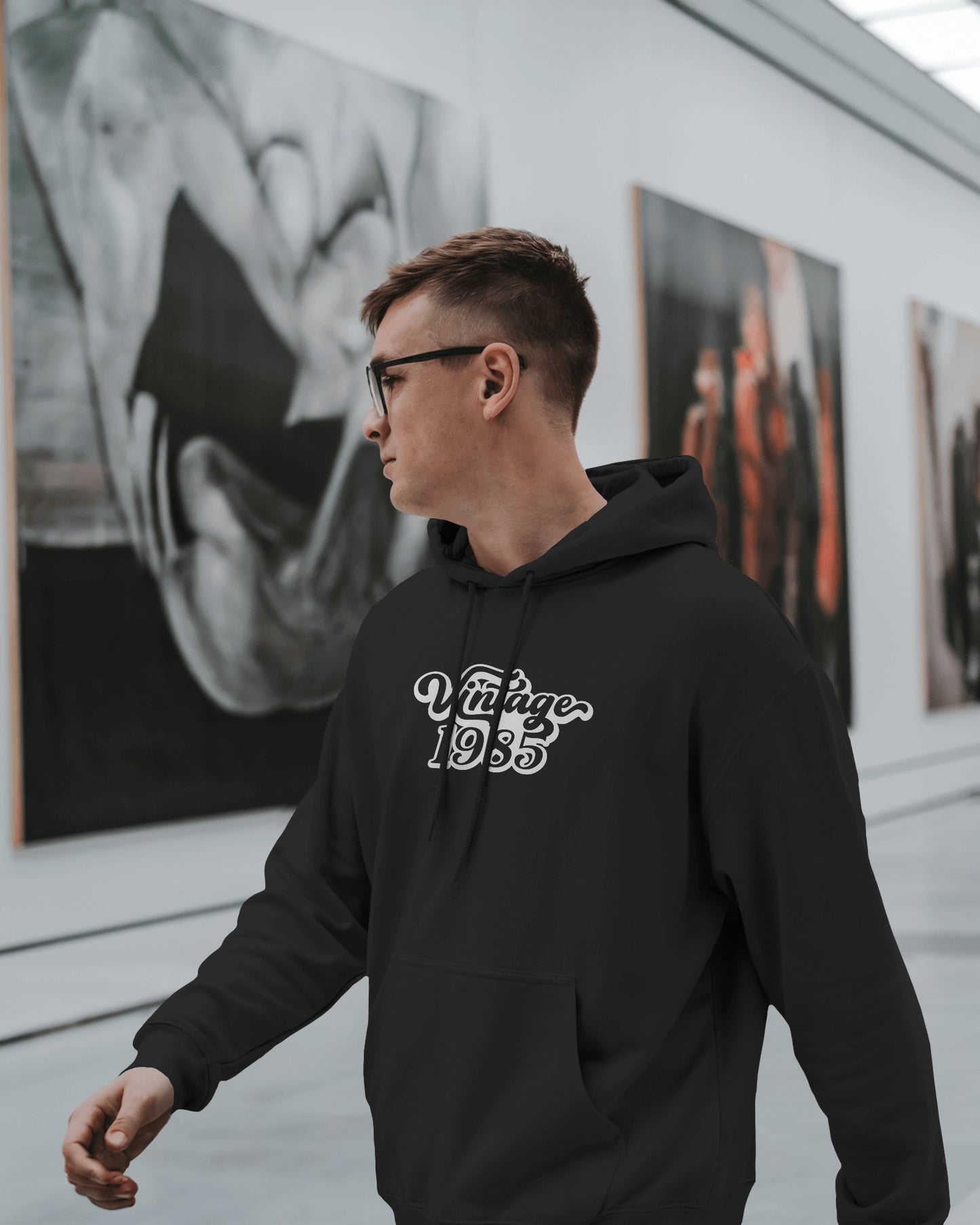 Vintage 1985 Men's Hoodie - Retro Heavy Blend Apparel