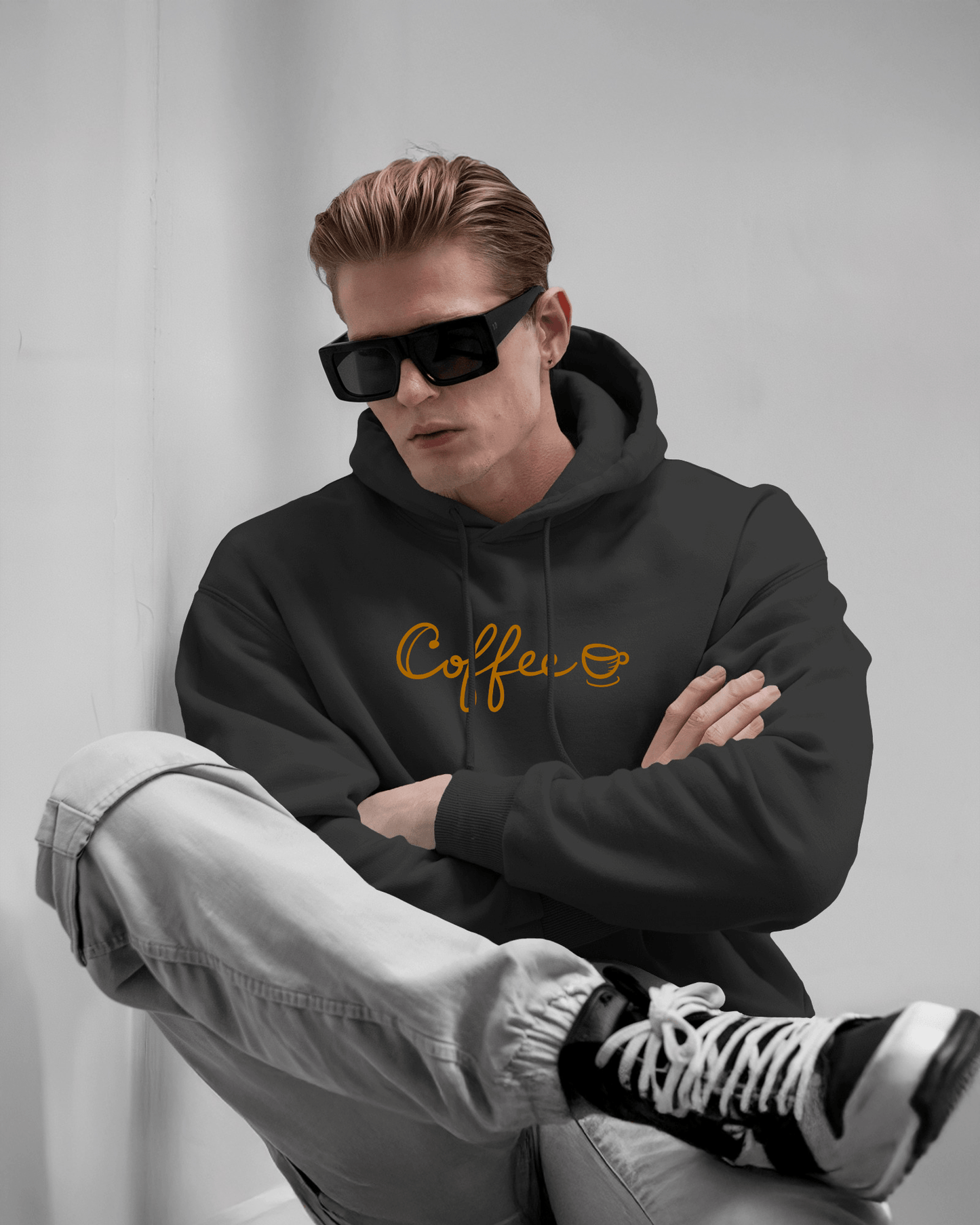 Coffee Lover Men's Heavy Blend Hoodie- Exclusive