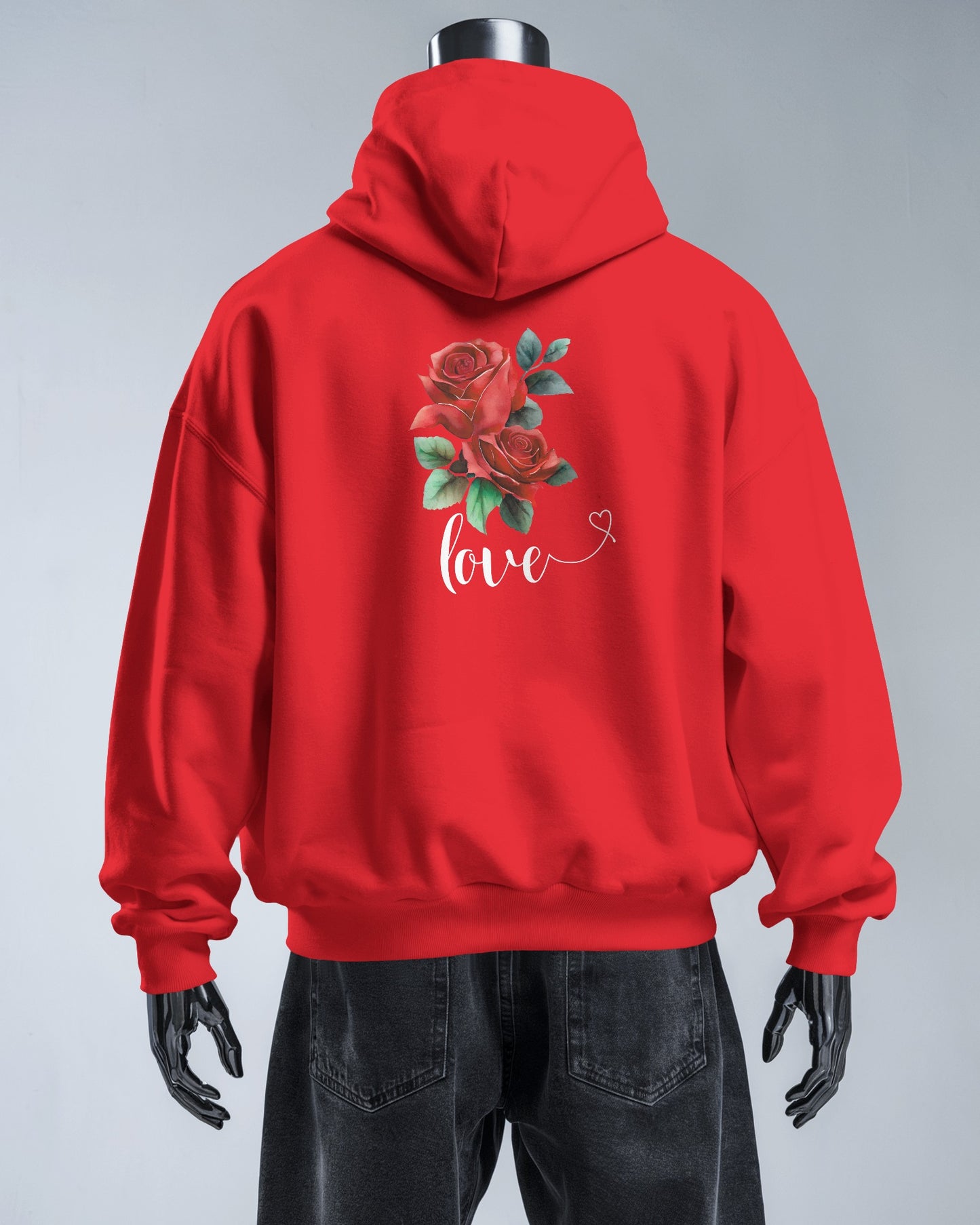 Romantic Rose Love Hoodie for Men- Perfect Gift for Yourself