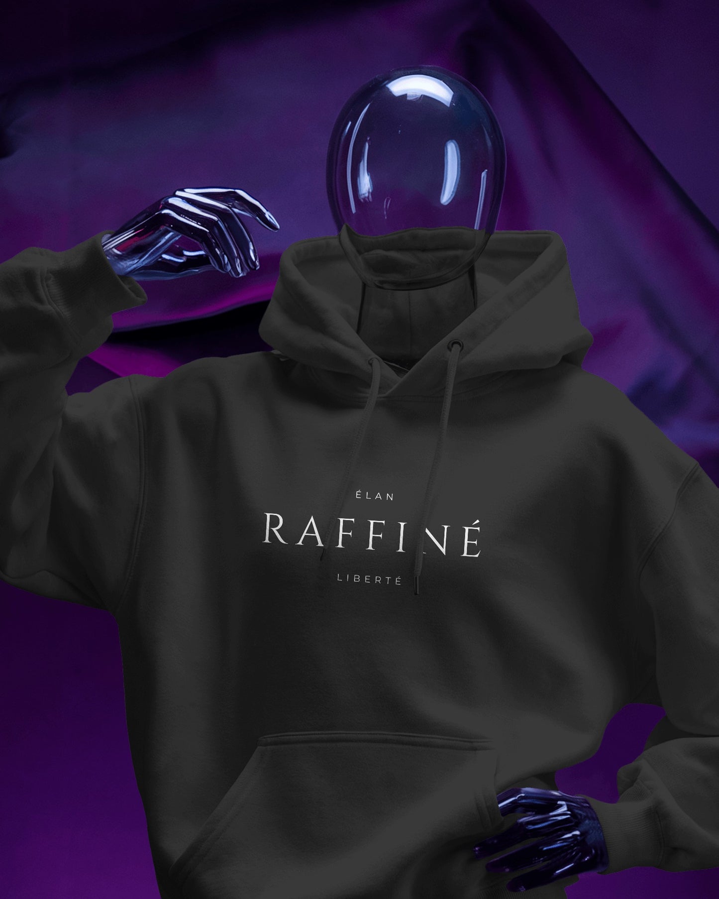 Minimalist 'Raffinè' Men's Hoodie- Cozy & Stylish Exclusives