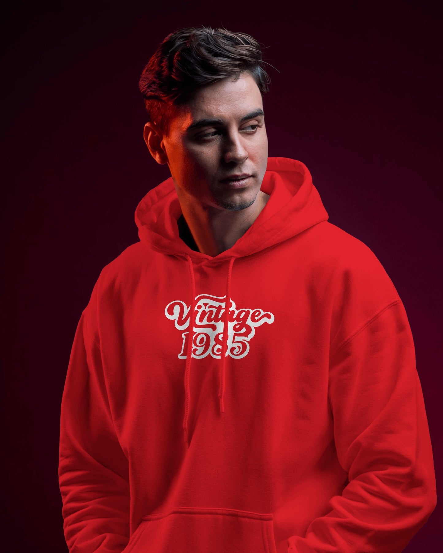 Vintage 1985 Men's Hoodie - Retro Heavy Blend Apparel