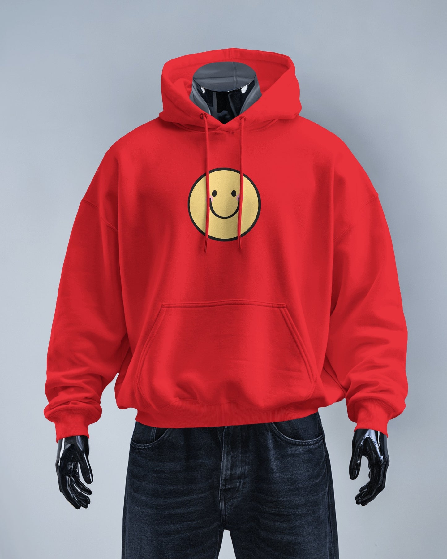 Smiley Face Men's Hoodie - Cozy & Cheerful for Everyday Wear