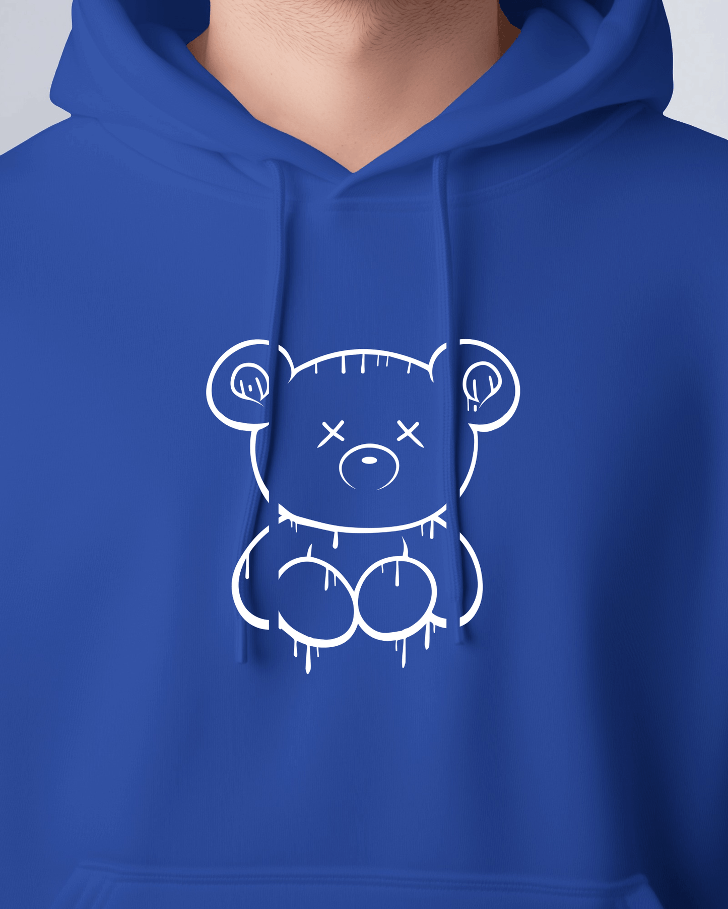 Cute Bear Graphic Men's Hoodie for Cozy Style- Exclusive