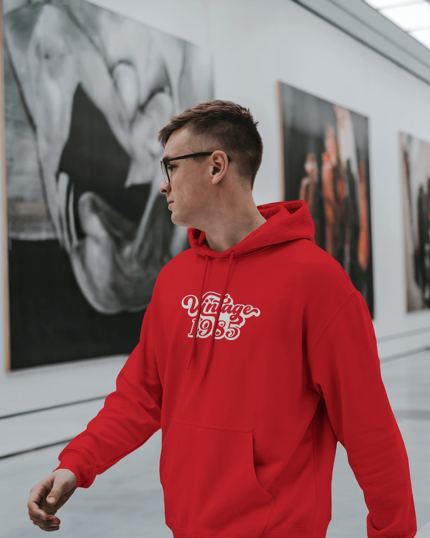 Vintage 1985 Men's Hoodie - Retro Heavy Blend Apparel