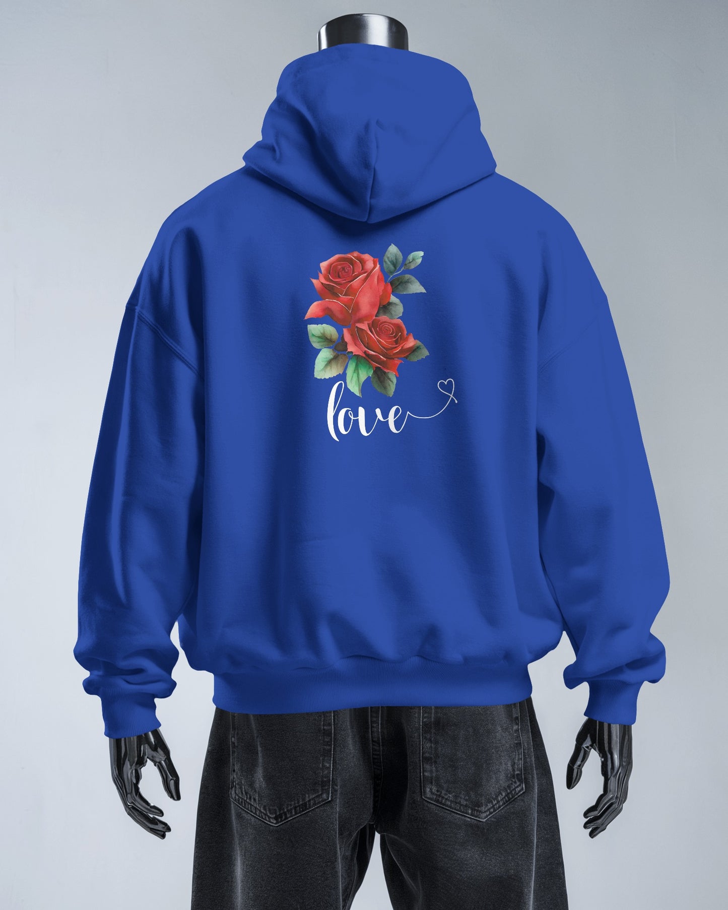 Romantic Rose Love Hoodie for Men- Perfect Gift for Yourself