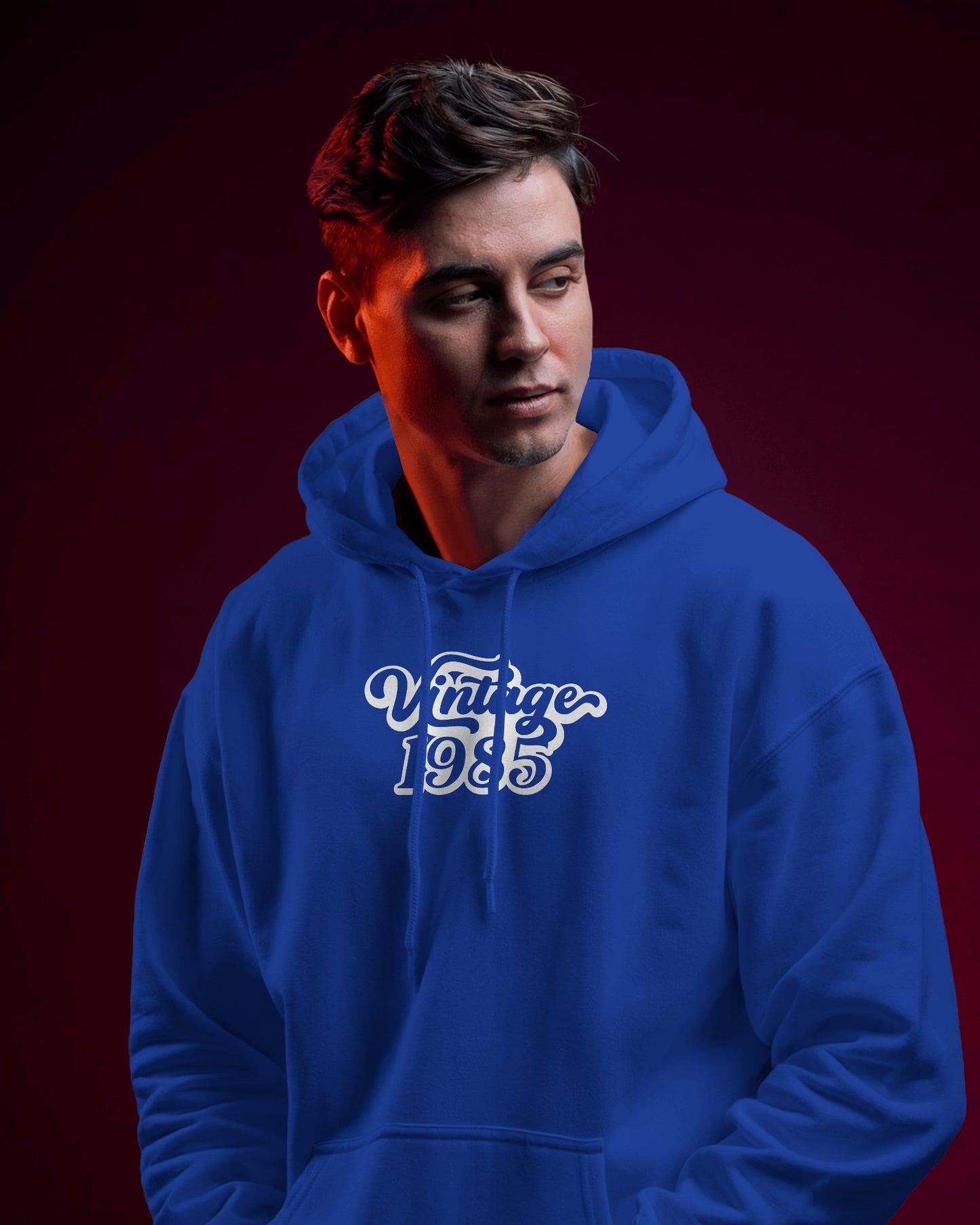 Vintage 1985 Men's Hoodie - Retro Heavy Blend Apparel
