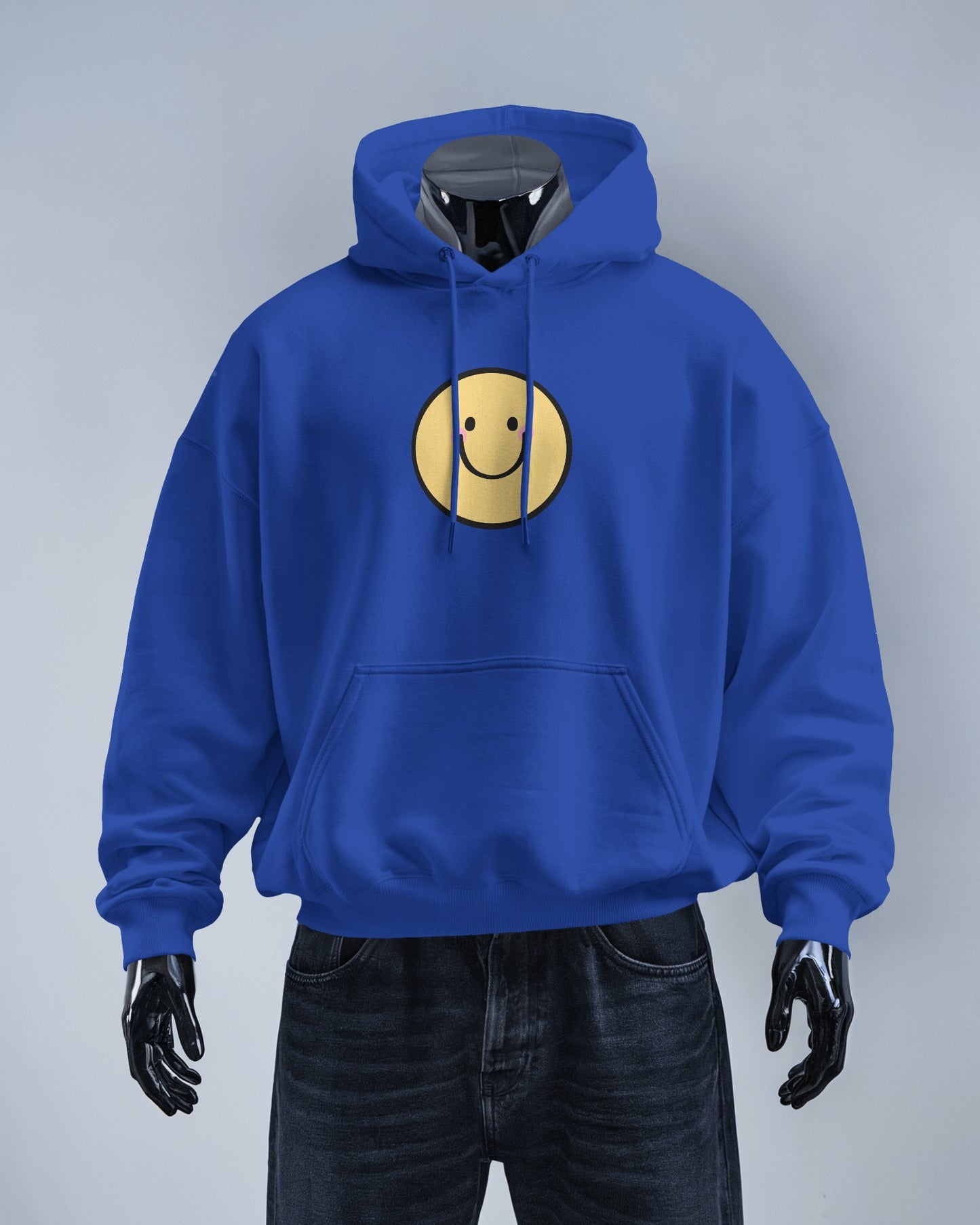 Smiley Face Men's Hoodie - Cozy & Cheerful for Everyday Wear
