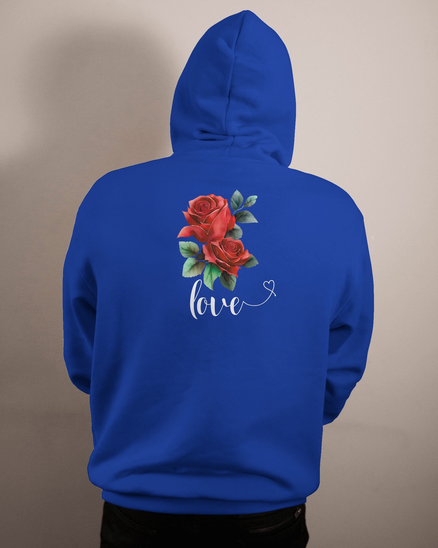 Romantic Rose Love Hoodie for Men- Perfect Gift for Yourself