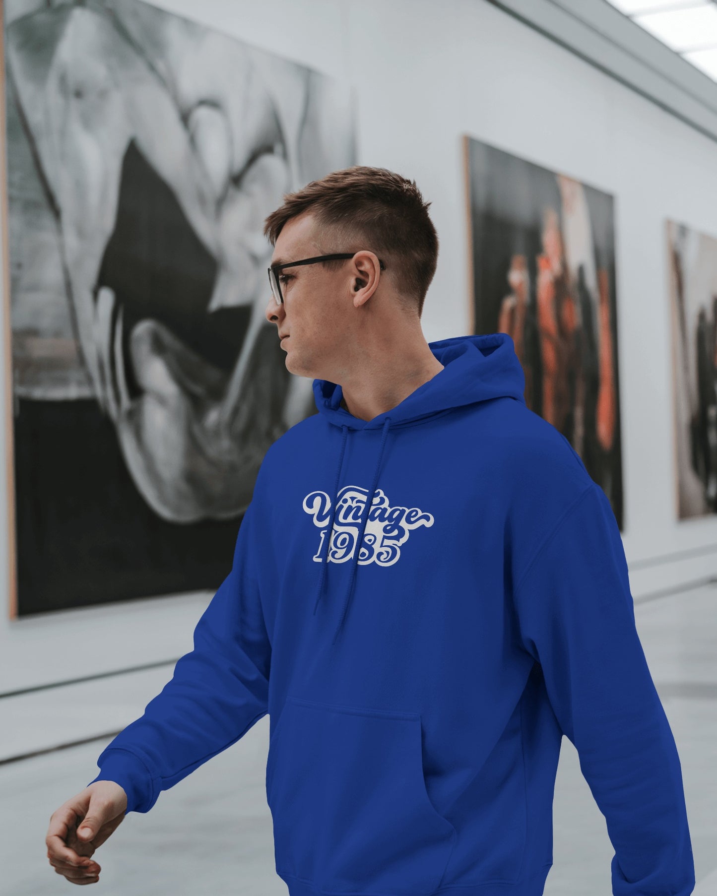 Vintage 1985 Men's Hoodie - Retro Heavy Blend Apparel