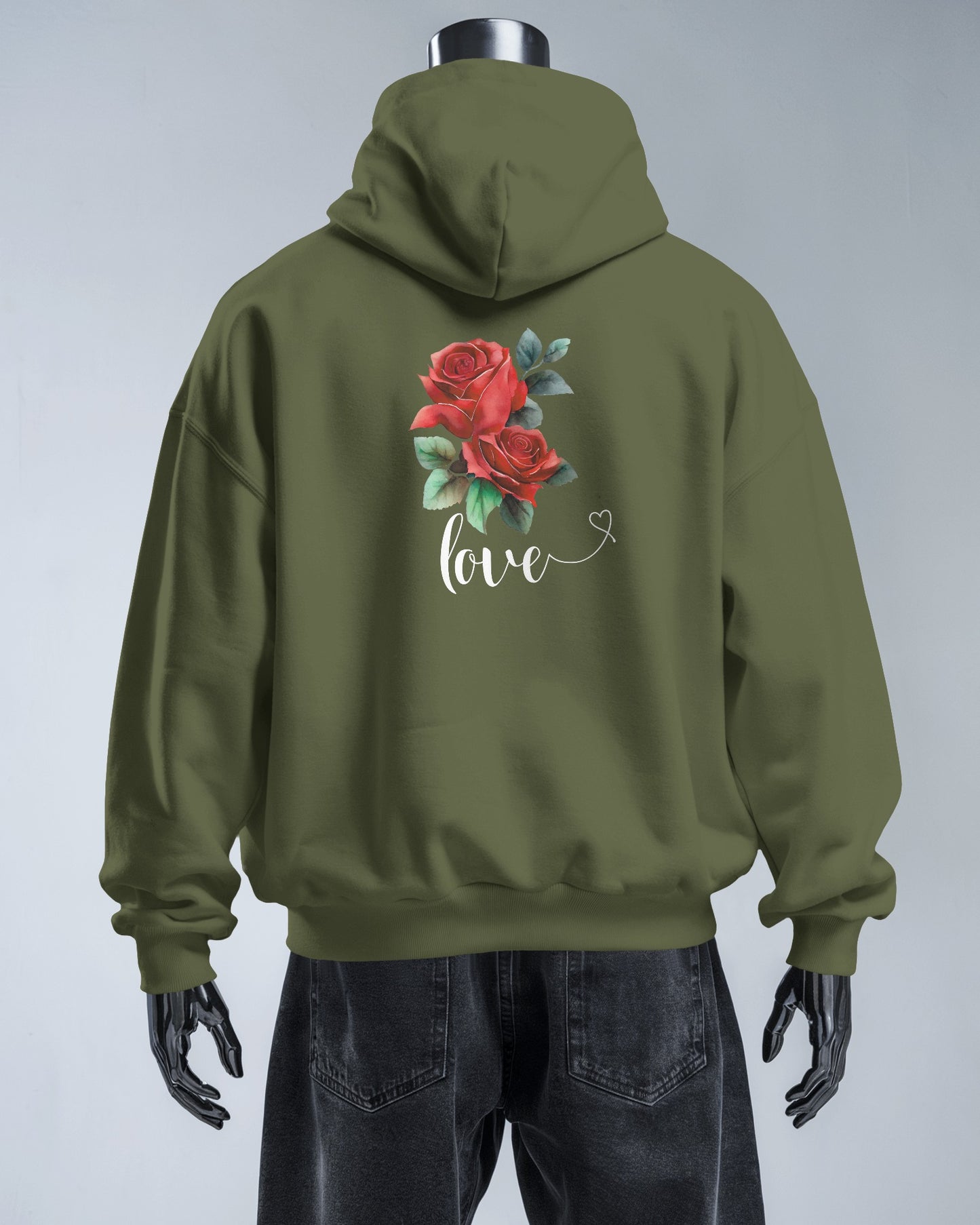 Romantic Rose Love Hoodie for Men- Perfect Gift for Yourself