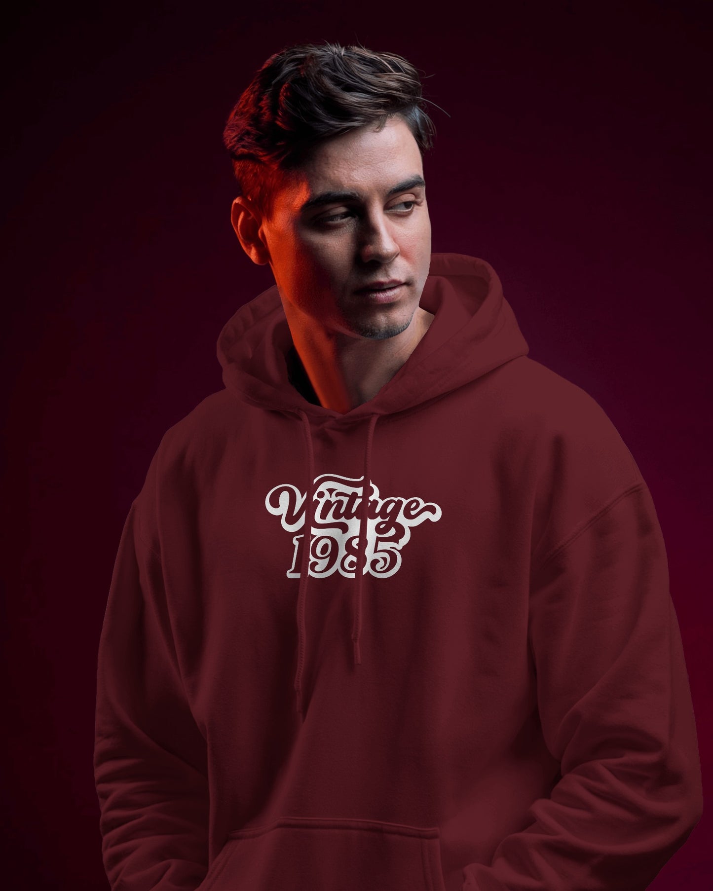 Vintage 1985 Men's Hoodie - Retro Heavy Blend Apparel