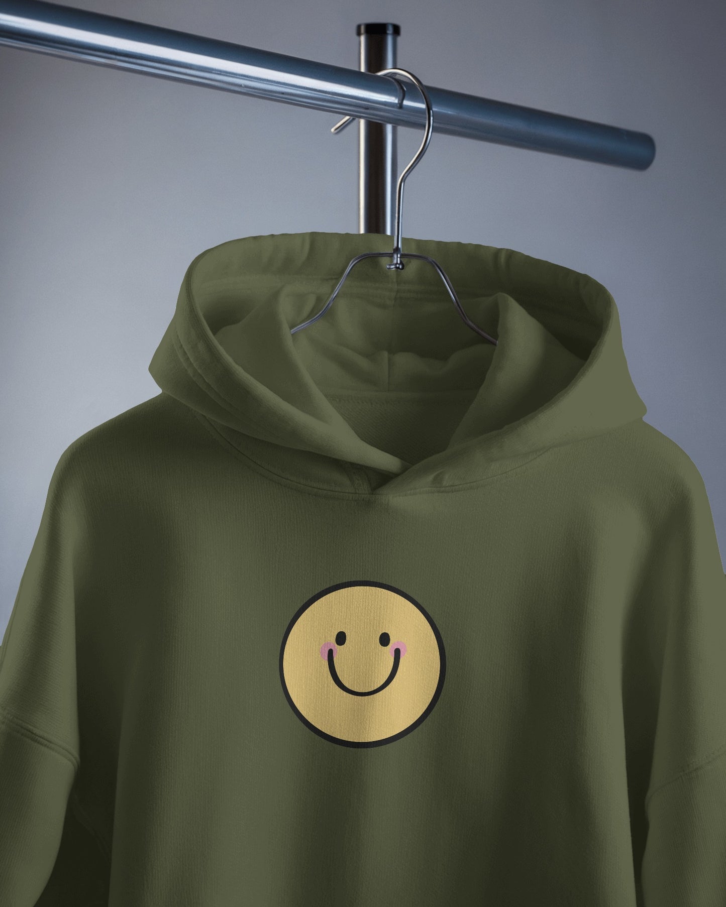 Smiley Face Men's Hoodie - Cozy & Cheerful for Everyday Wear
