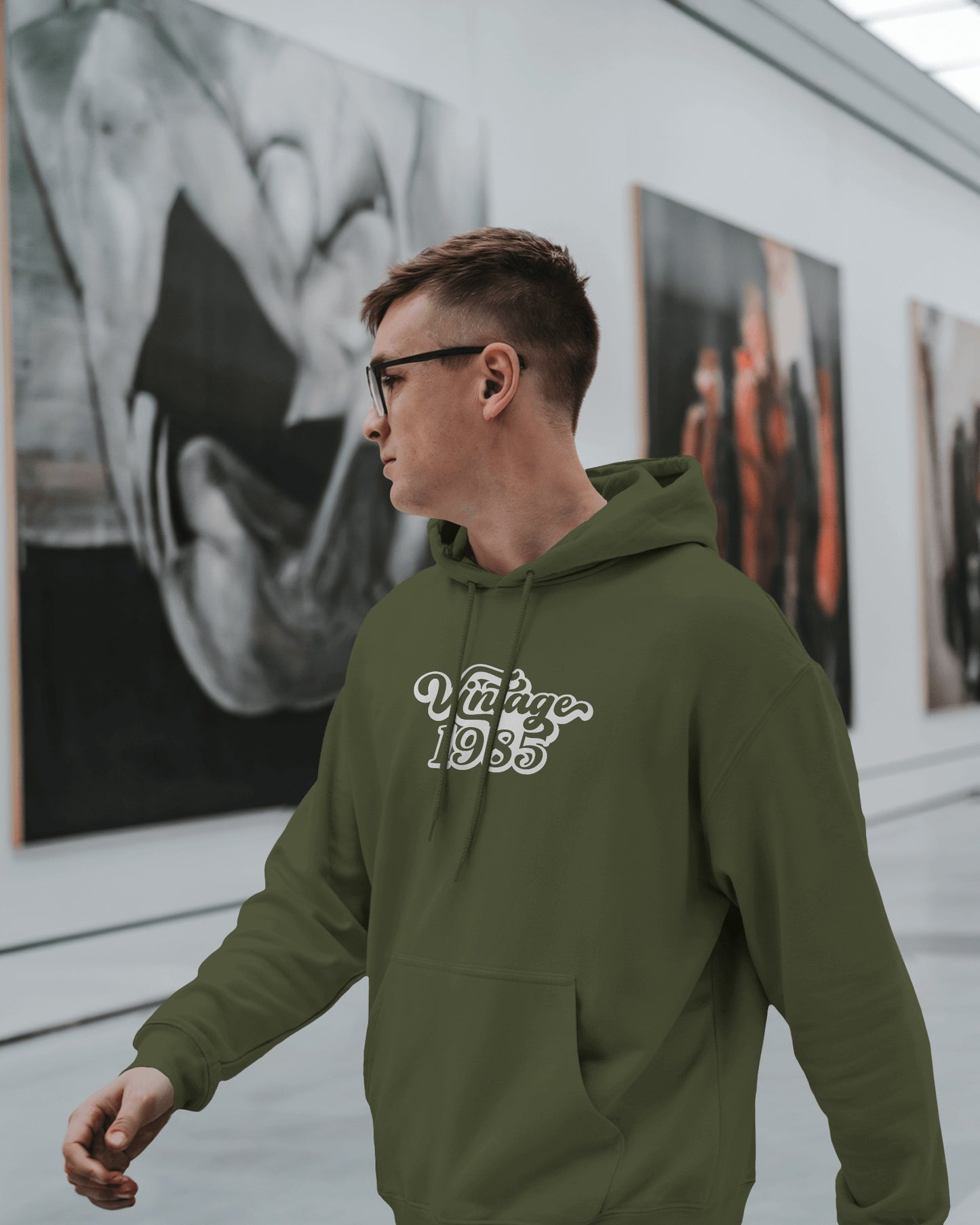 Vintage 1985 Men's Hoodie - Retro Heavy Blend Apparel