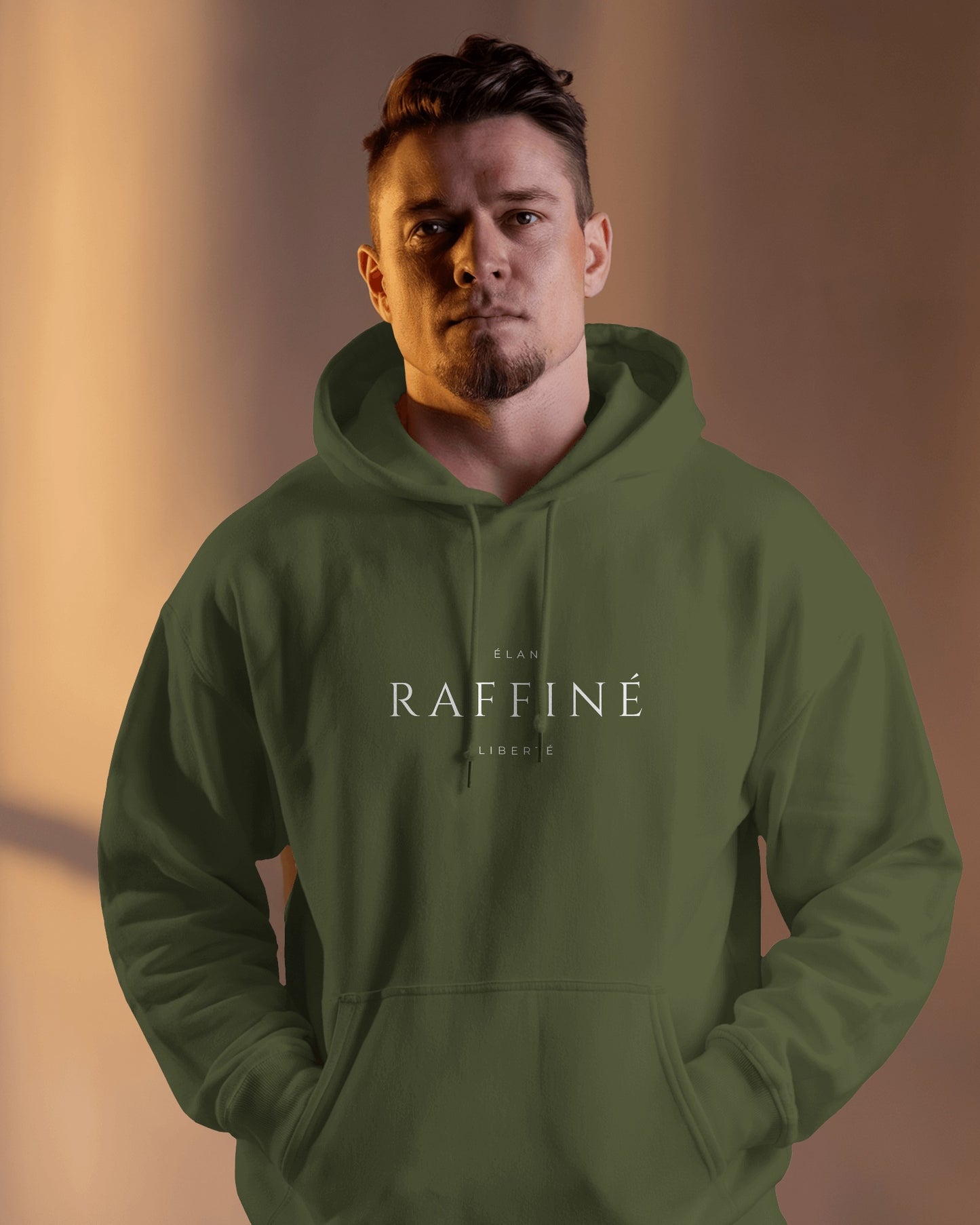 Minimalist 'Raffinè' Men's Hoodie- Cozy & Stylish Exclusives