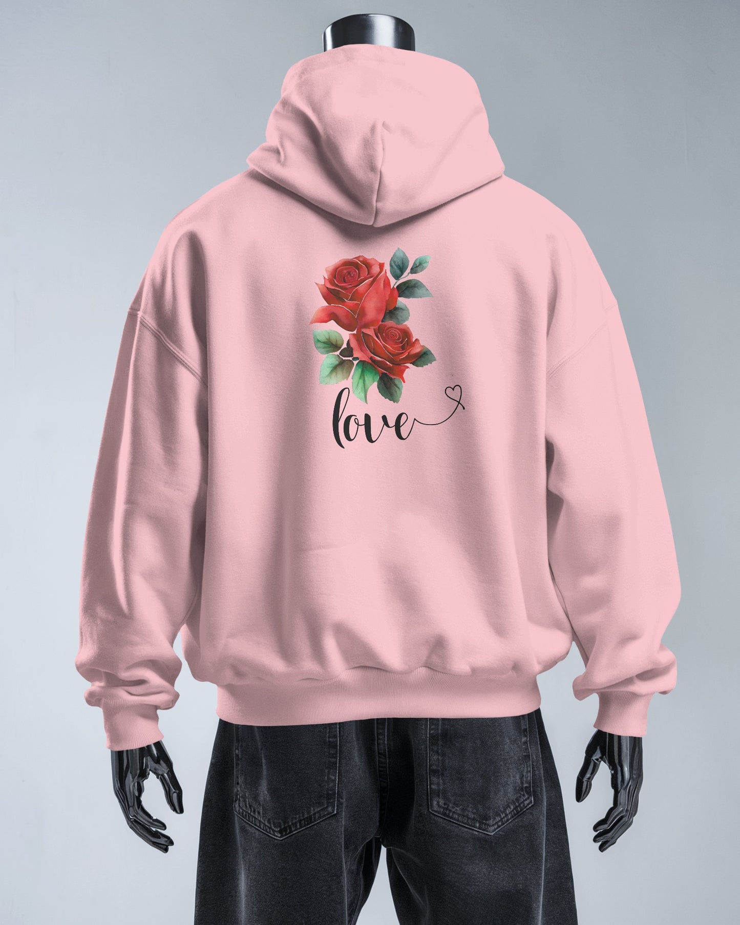 Romantic Rose Love Hoodie for Men- Perfect Gift for Yourself