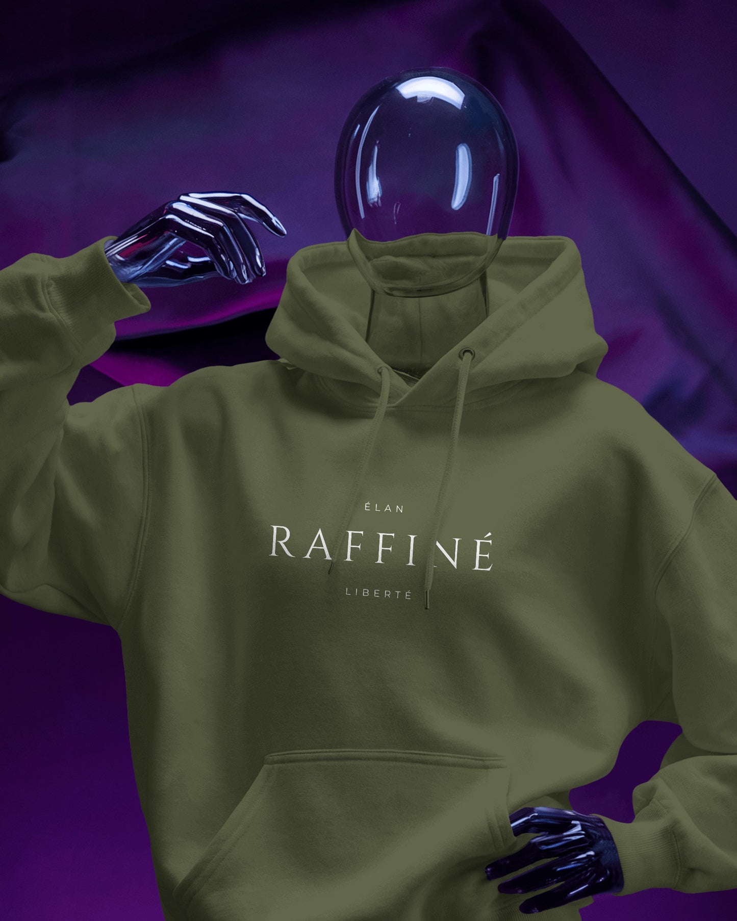 Minimalist 'Raffinè' Men's Hoodie- Cozy & Stylish Exclusives