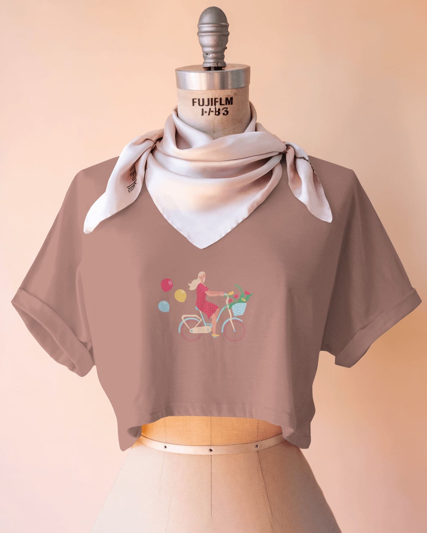 Bike Day Fun Crop Tee – Laid-Back Summer Ride Vibes in One Stylish Shirt