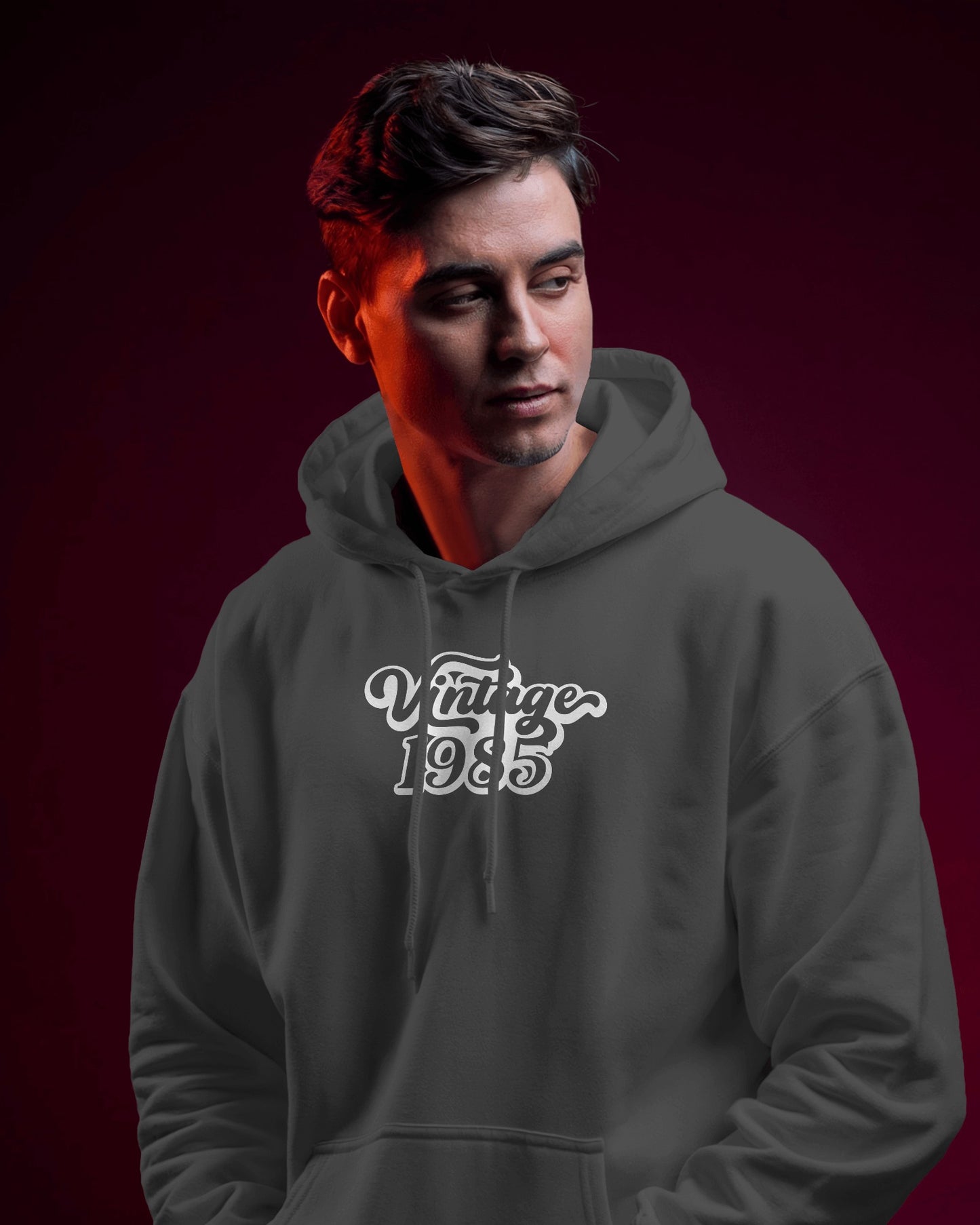 Vintage 1985 Men's Hoodie - Retro Heavy Blend Apparel