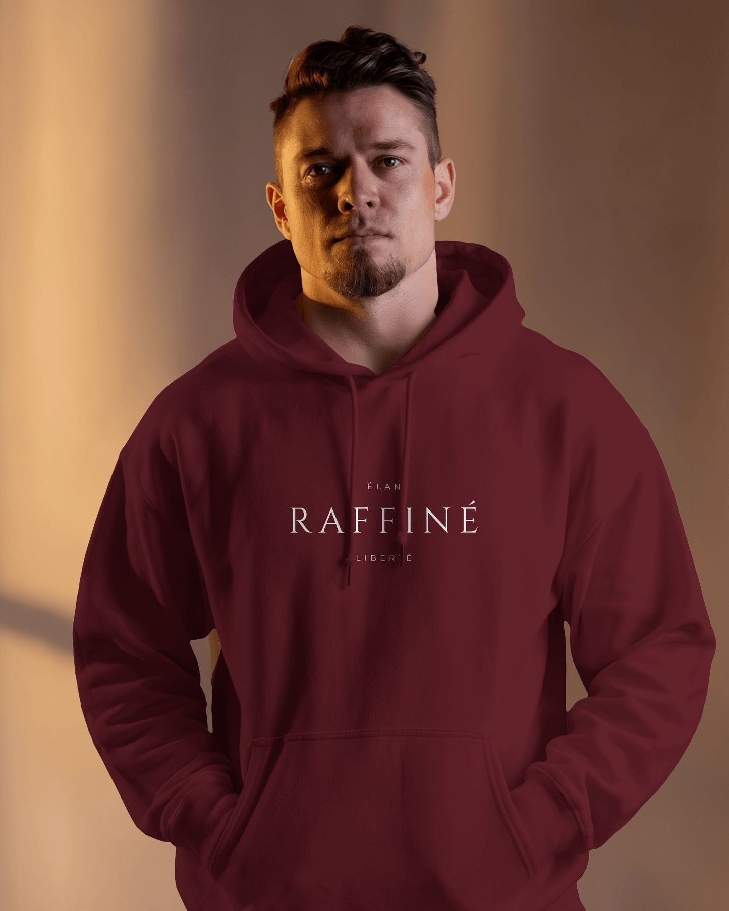 Minimalist 'Raffinè' Men's Hoodie- Cozy & Stylish Exclusives