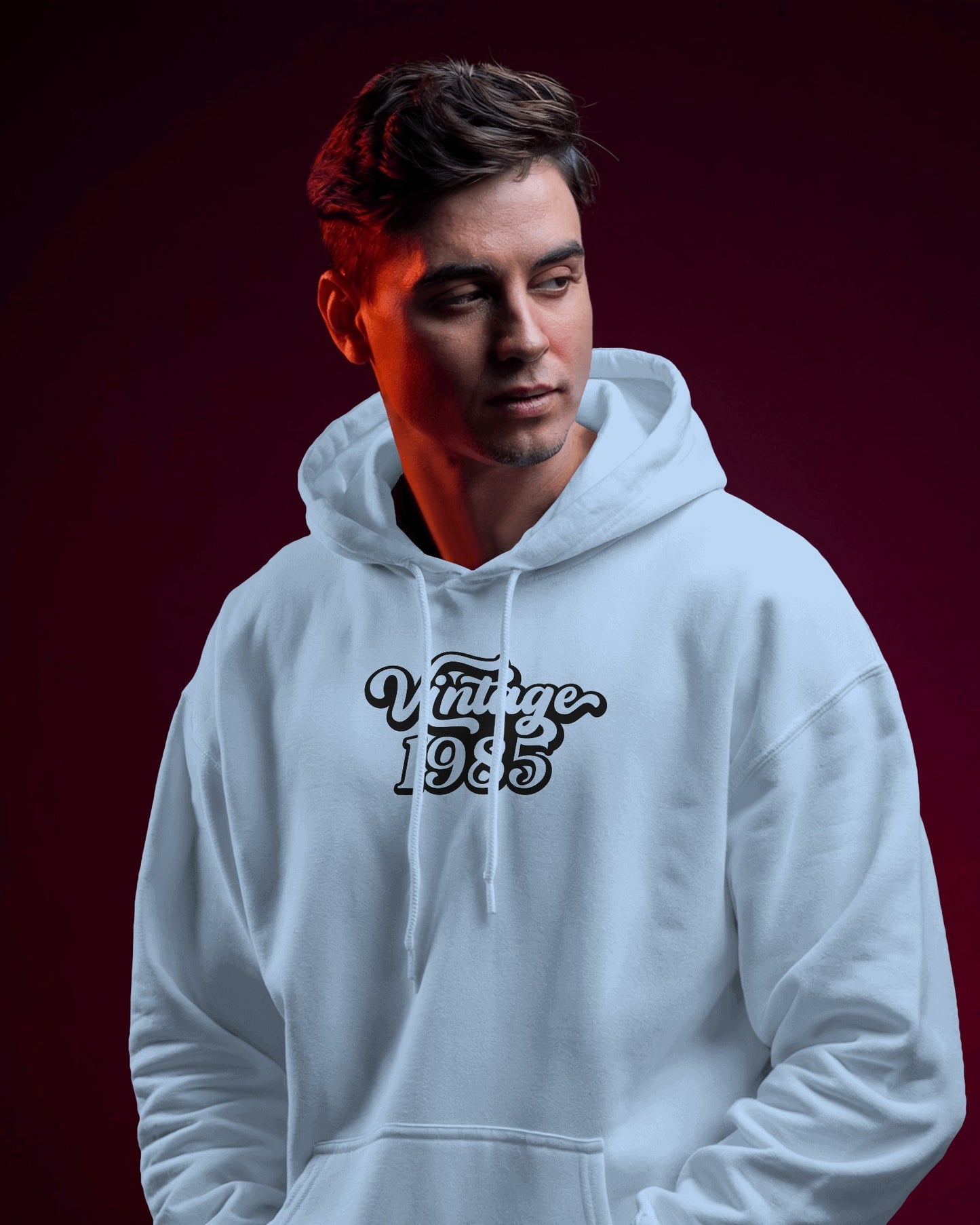 Vintage 1985 Men's Hoodie - Retro Heavy Blend Apparel