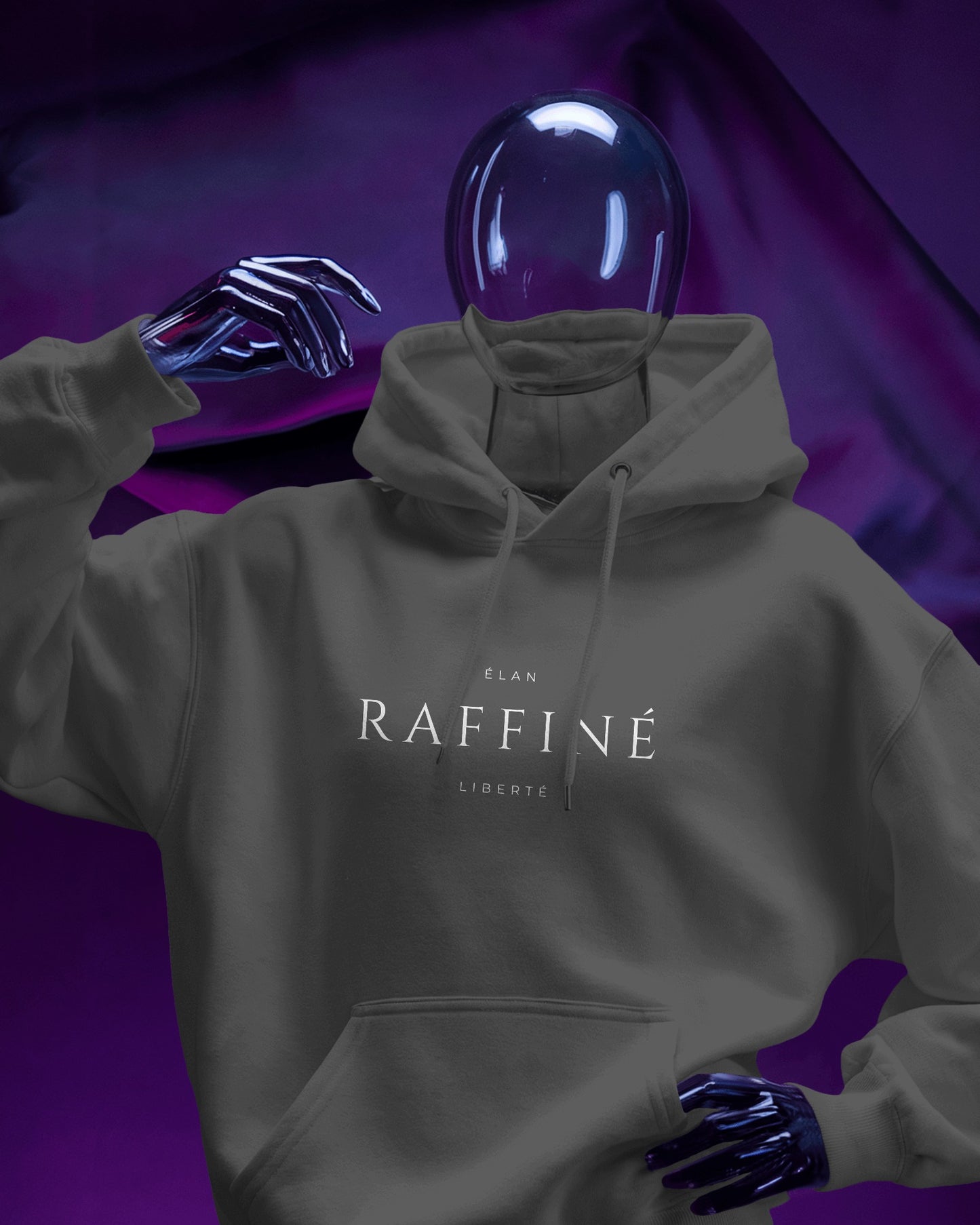 Minimalist 'Raffinè' Men's Hoodie- Cozy & Stylish Exclusives