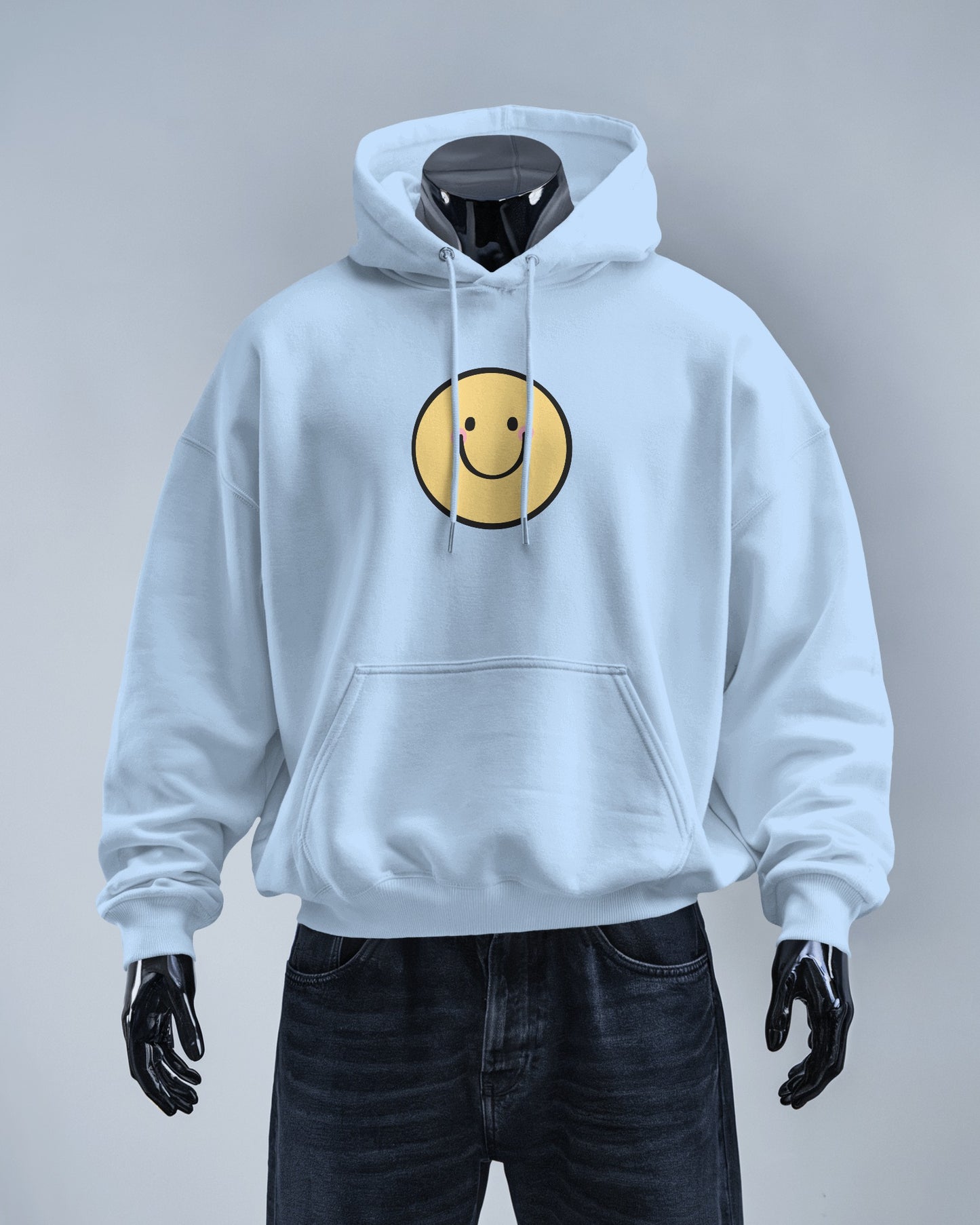 Smiley Face Men's Hoodie - Cozy & Cheerful for Everyday Wear