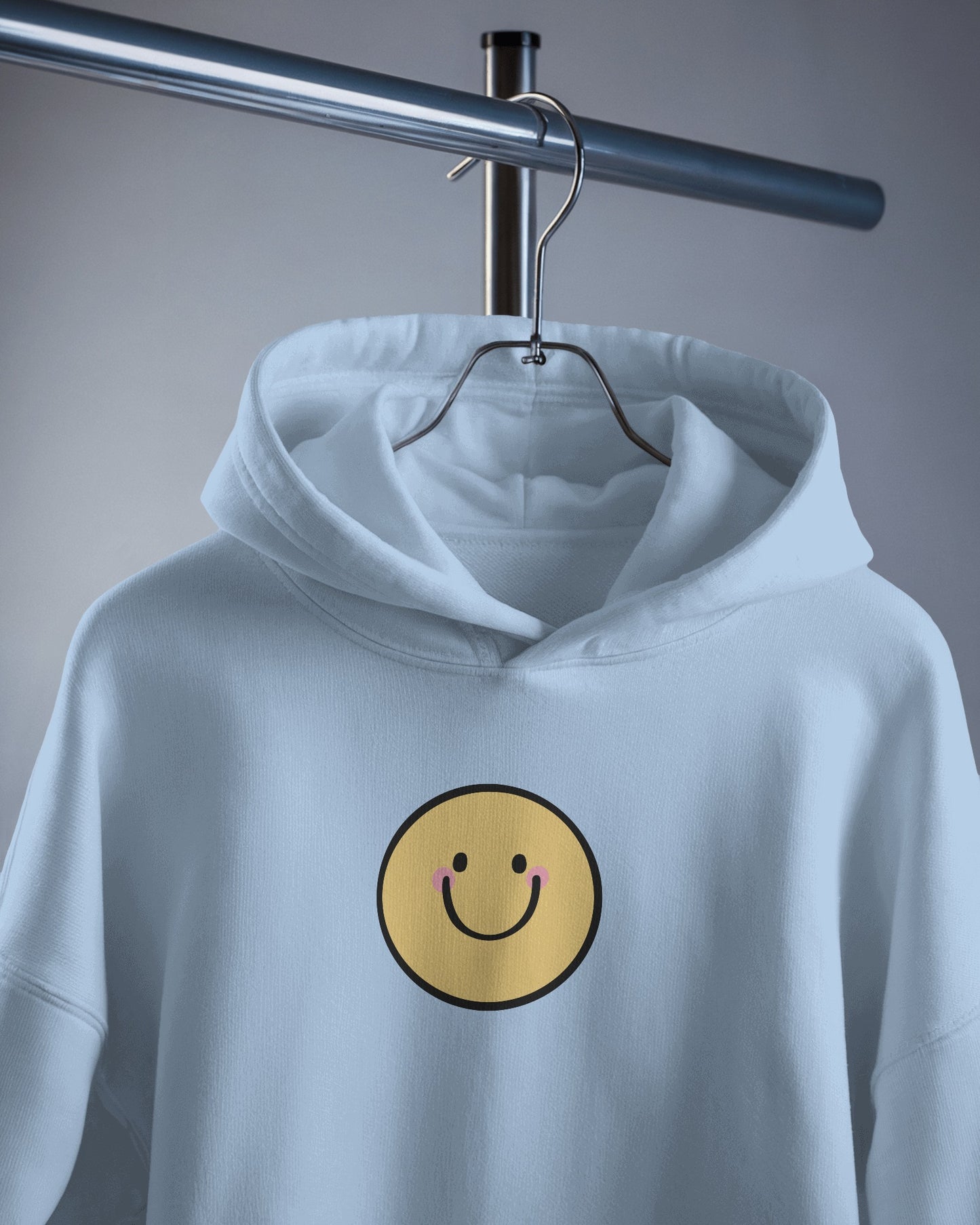 Smiley Face Men's Hoodie - Cozy & Cheerful for Everyday Wear