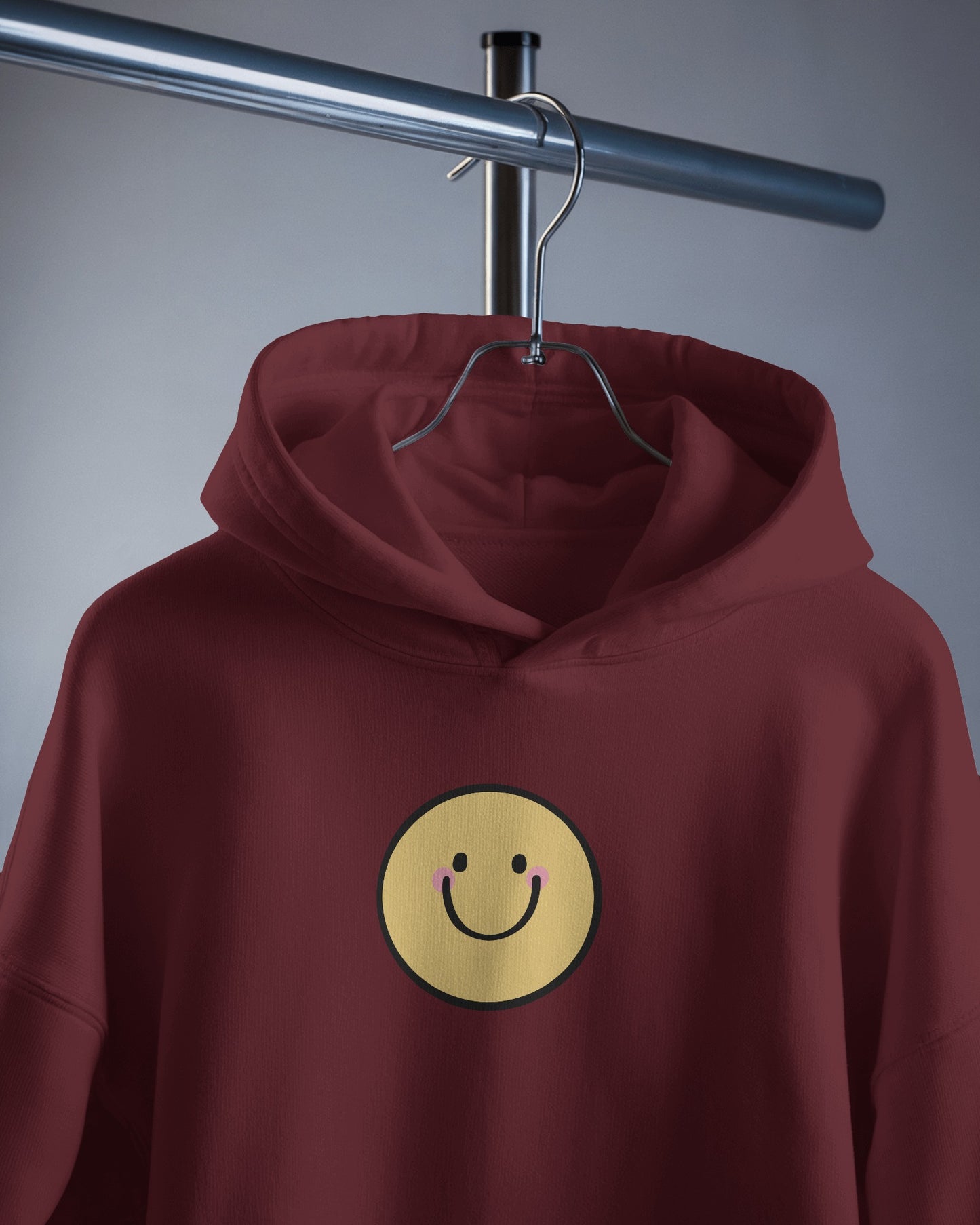 Smiley Face Men's Hoodie - Cozy & Cheerful for Everyday Wear