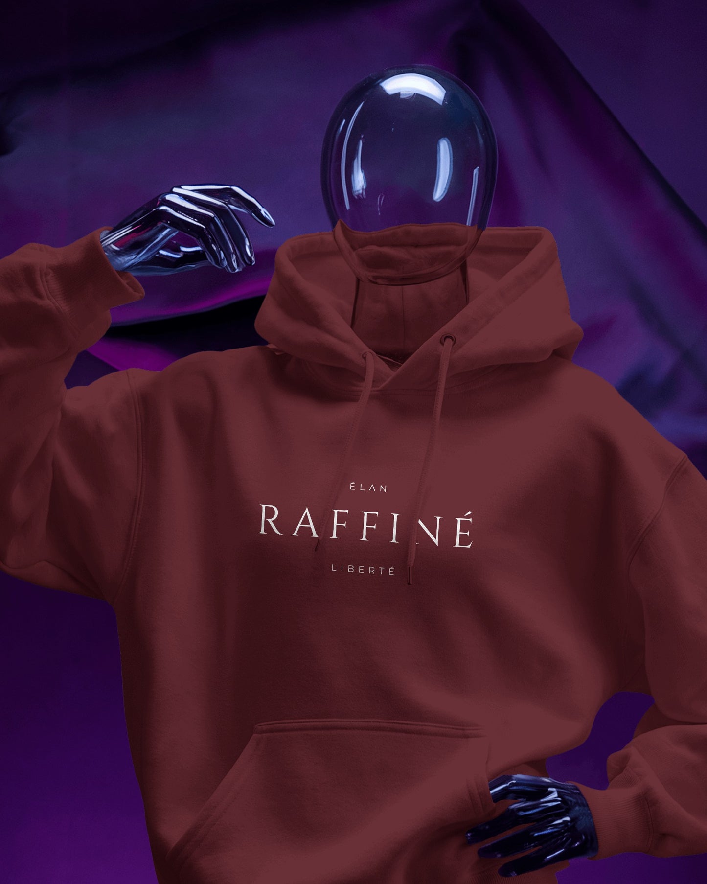 Minimalist 'Raffinè' Men's Hoodie- Cozy & Stylish Exclusives