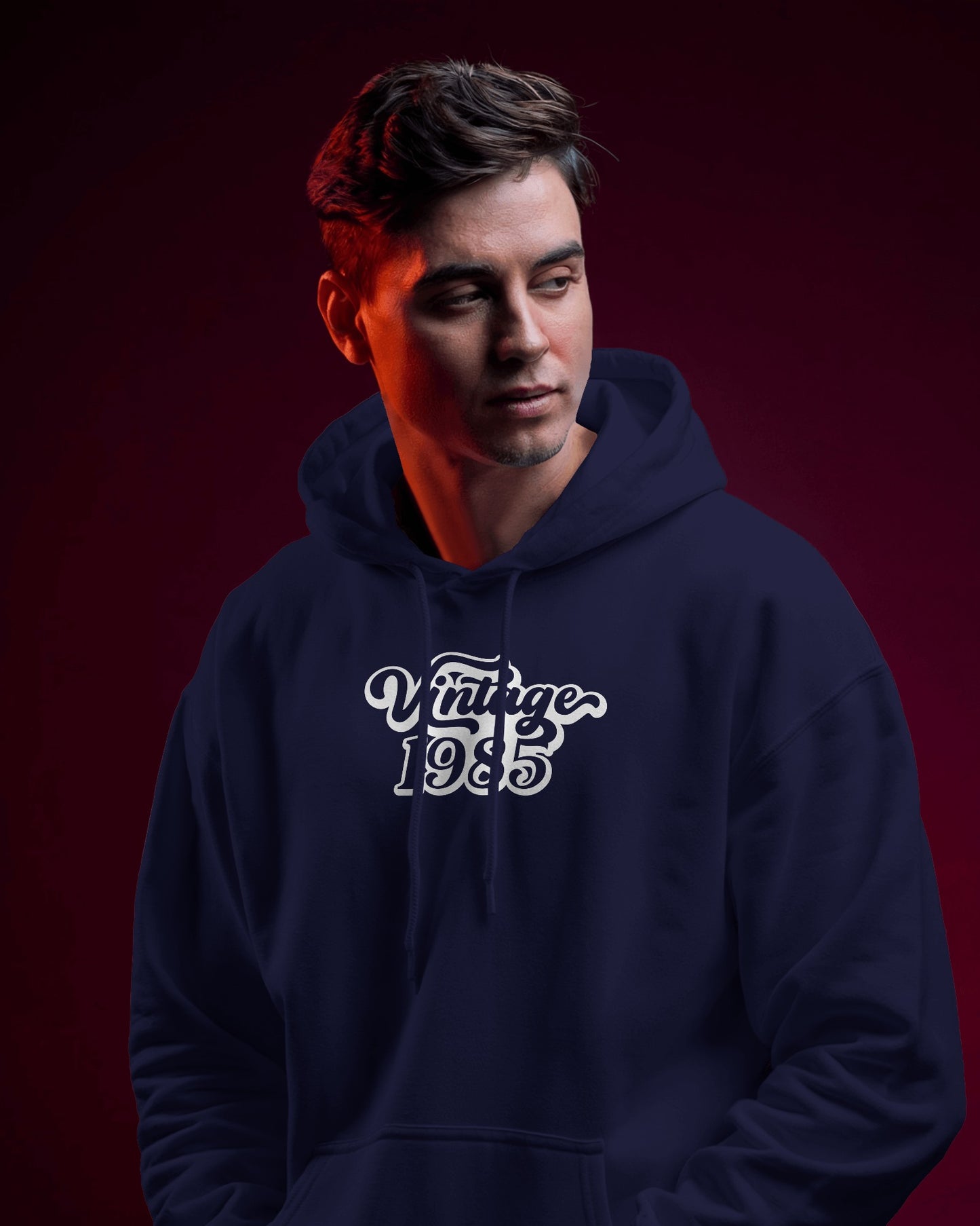 Vintage 1985 Men's Hoodie - Retro Heavy Blend Apparel
