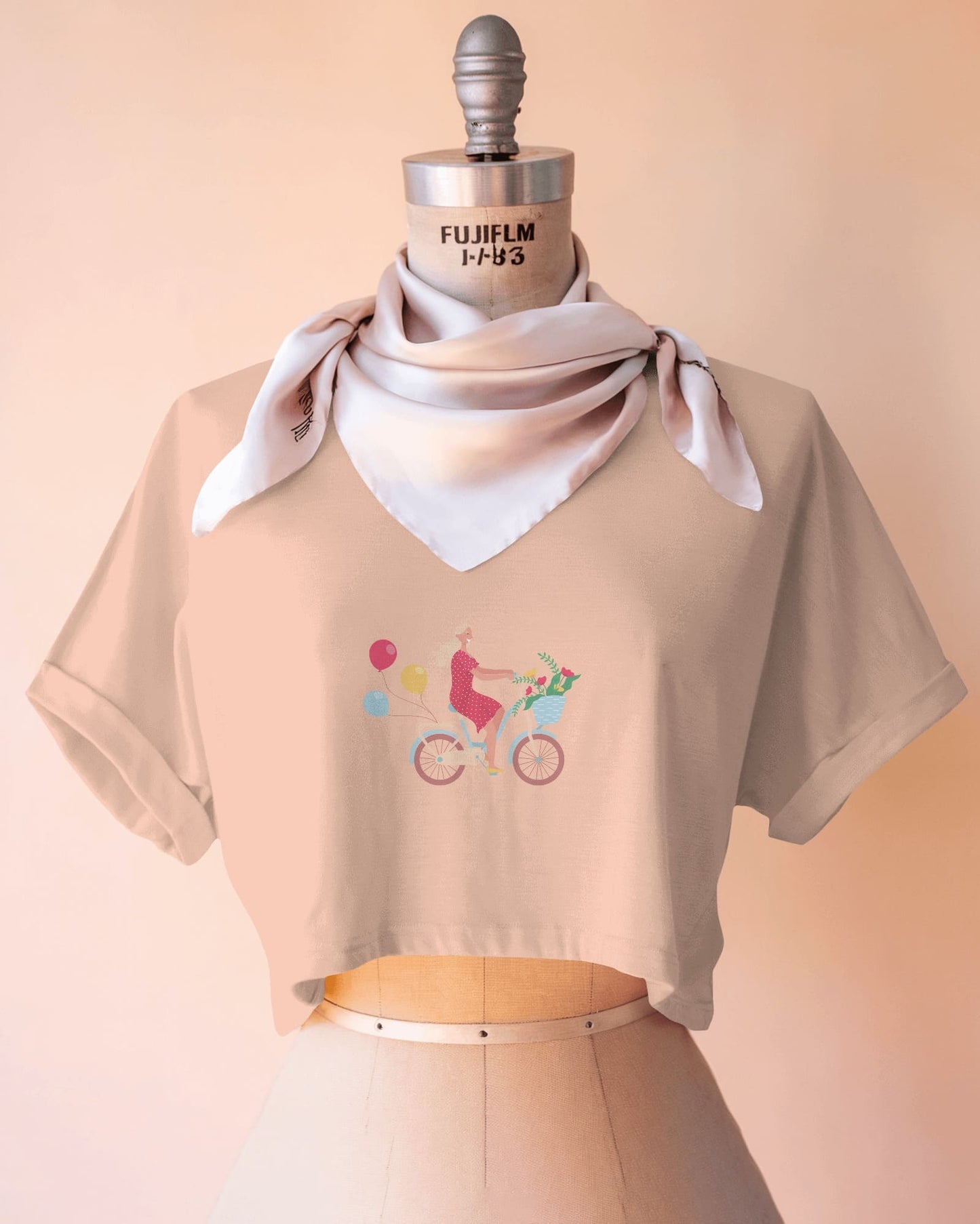 Bike Day Fun Crop Tee – Laid-Back Summer Ride Vibes in One Stylish Shirt