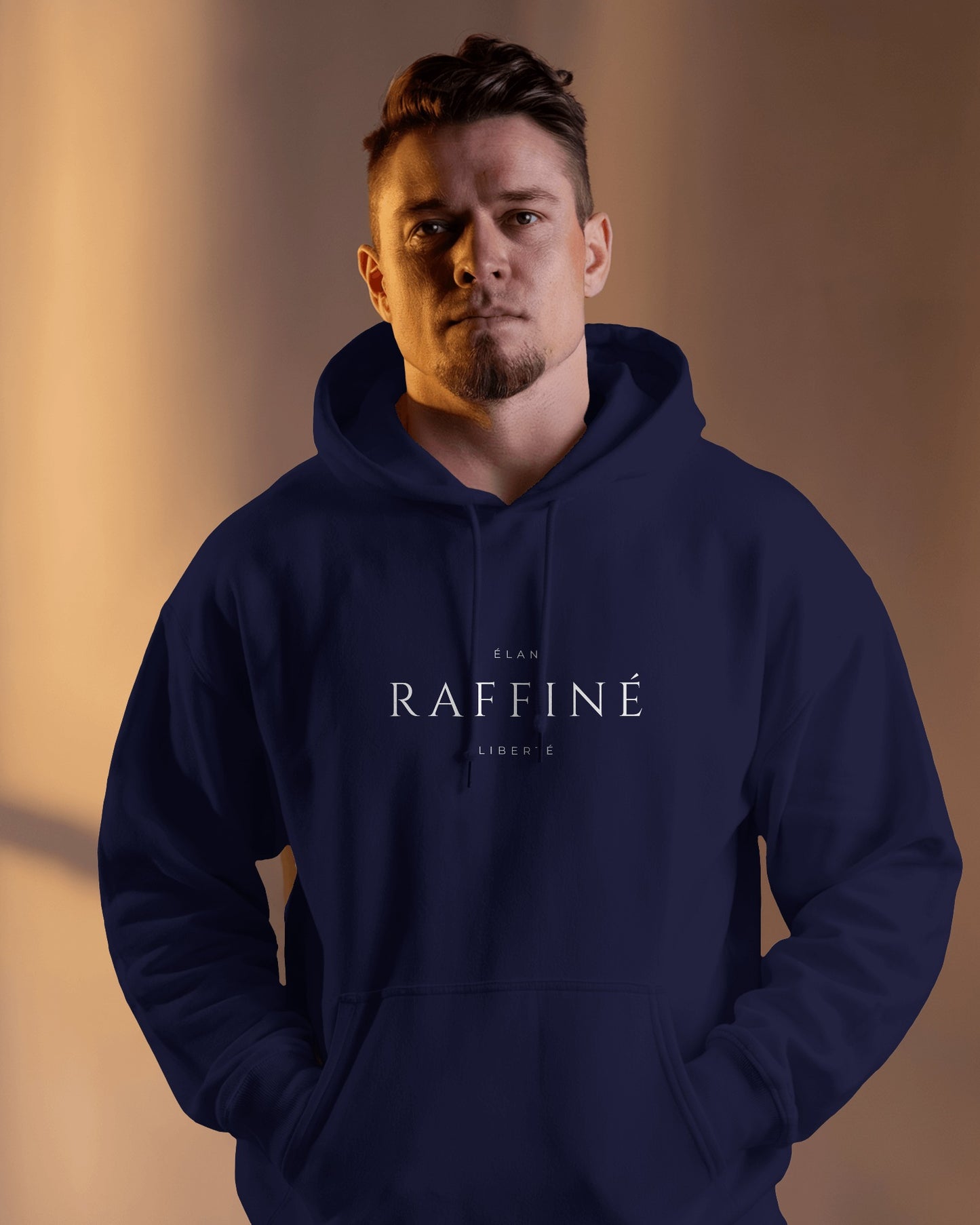 Minimalist 'Raffinè' Men's Hoodie- Cozy & Stylish Exclusives