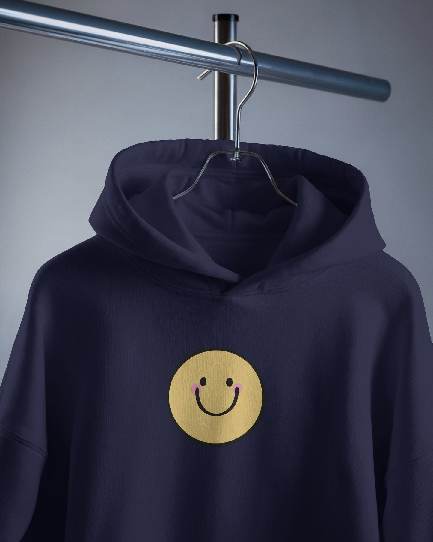 Smiley Face Men's Hoodie - Cozy & Cheerful for Everyday Wear