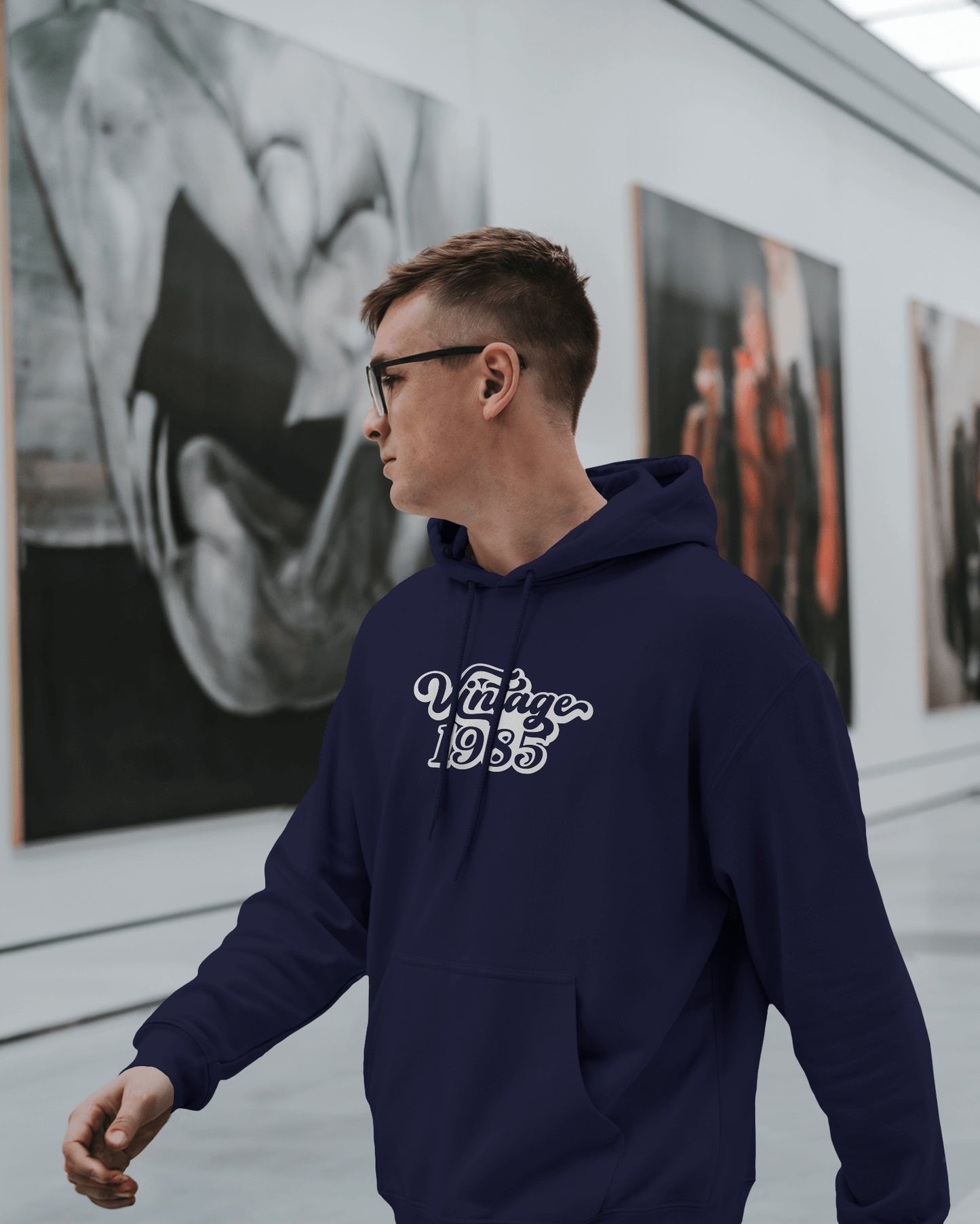 Vintage 1985 Men's Hoodie - Retro Heavy Blend Apparel