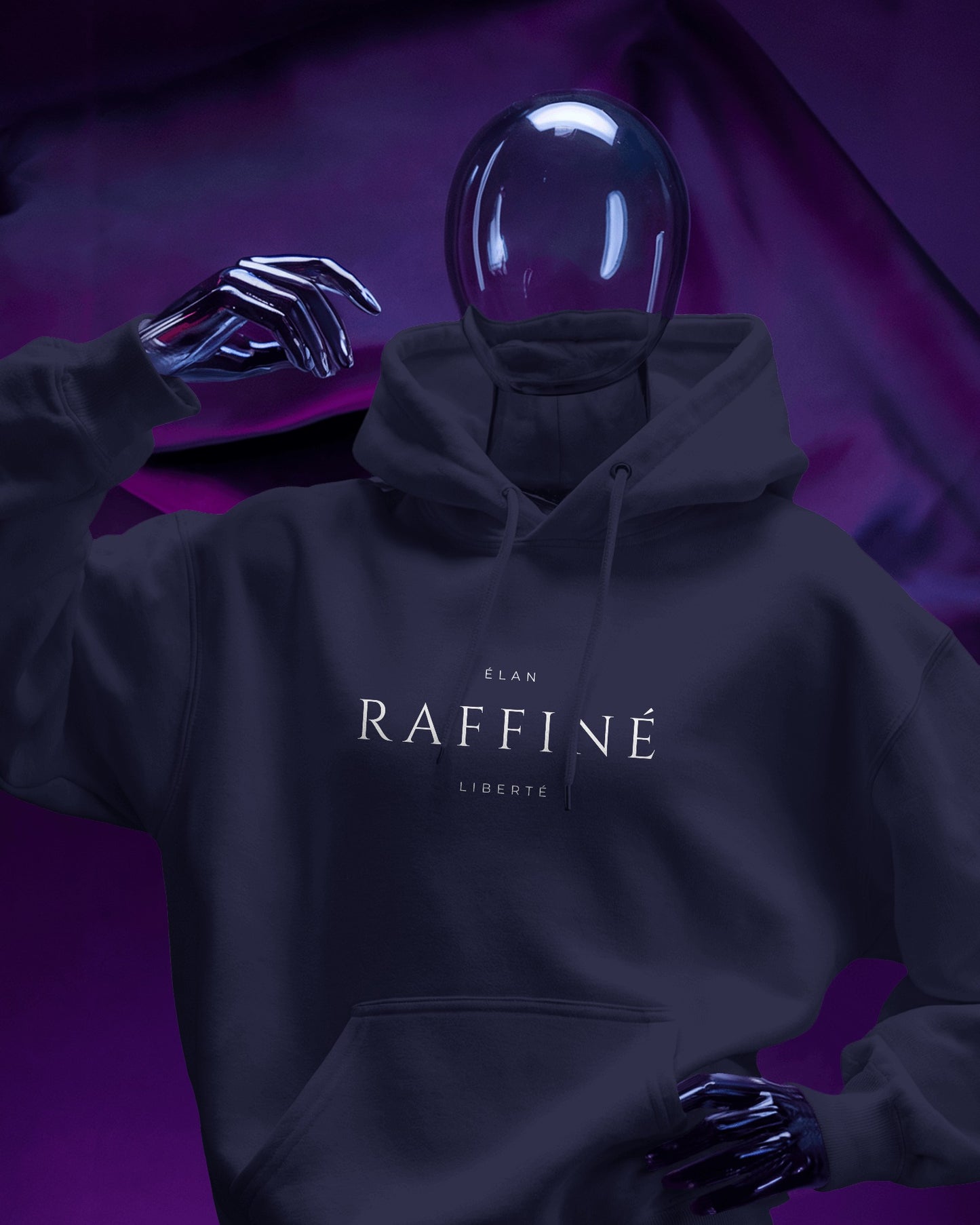 Minimalist 'Raffinè' Men's Hoodie- Cozy & Stylish Exclusives