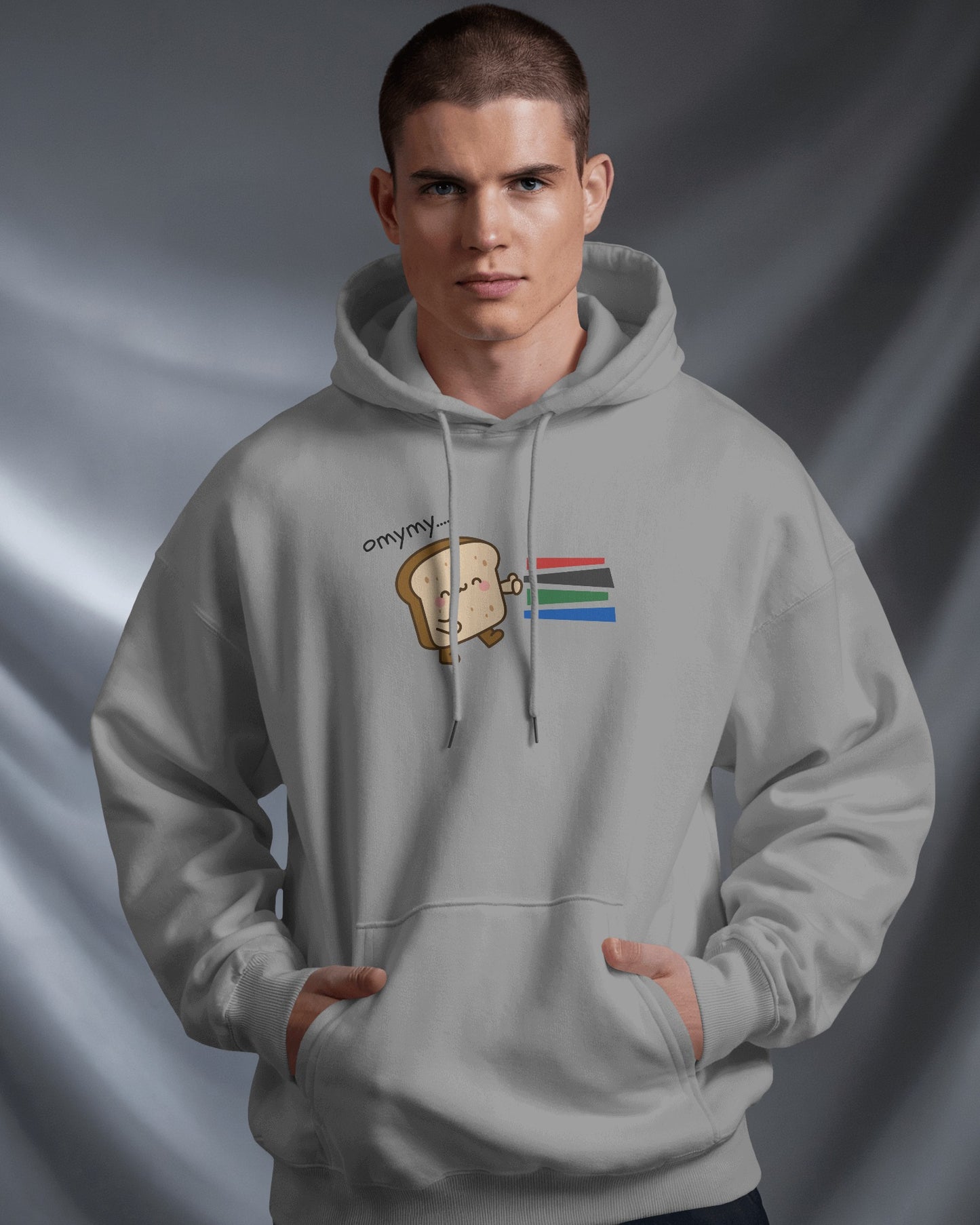 Cute Toast Character Hoodie | Men's Heavy Blend™