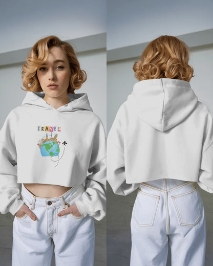 RaymaxUS Explore Series – “Wander Ready” Crop Hoodie for Jet Setters
