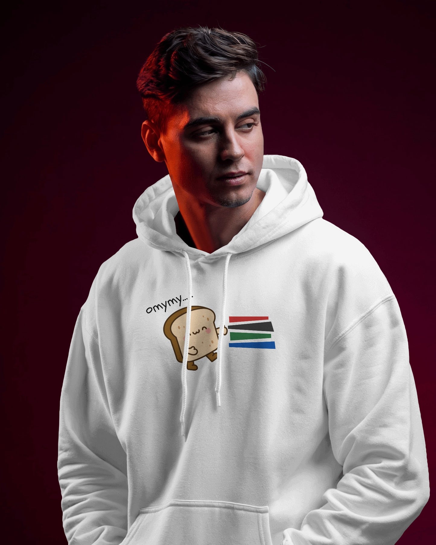 Cute Toast Character Hoodie | Men's Heavy Blend™