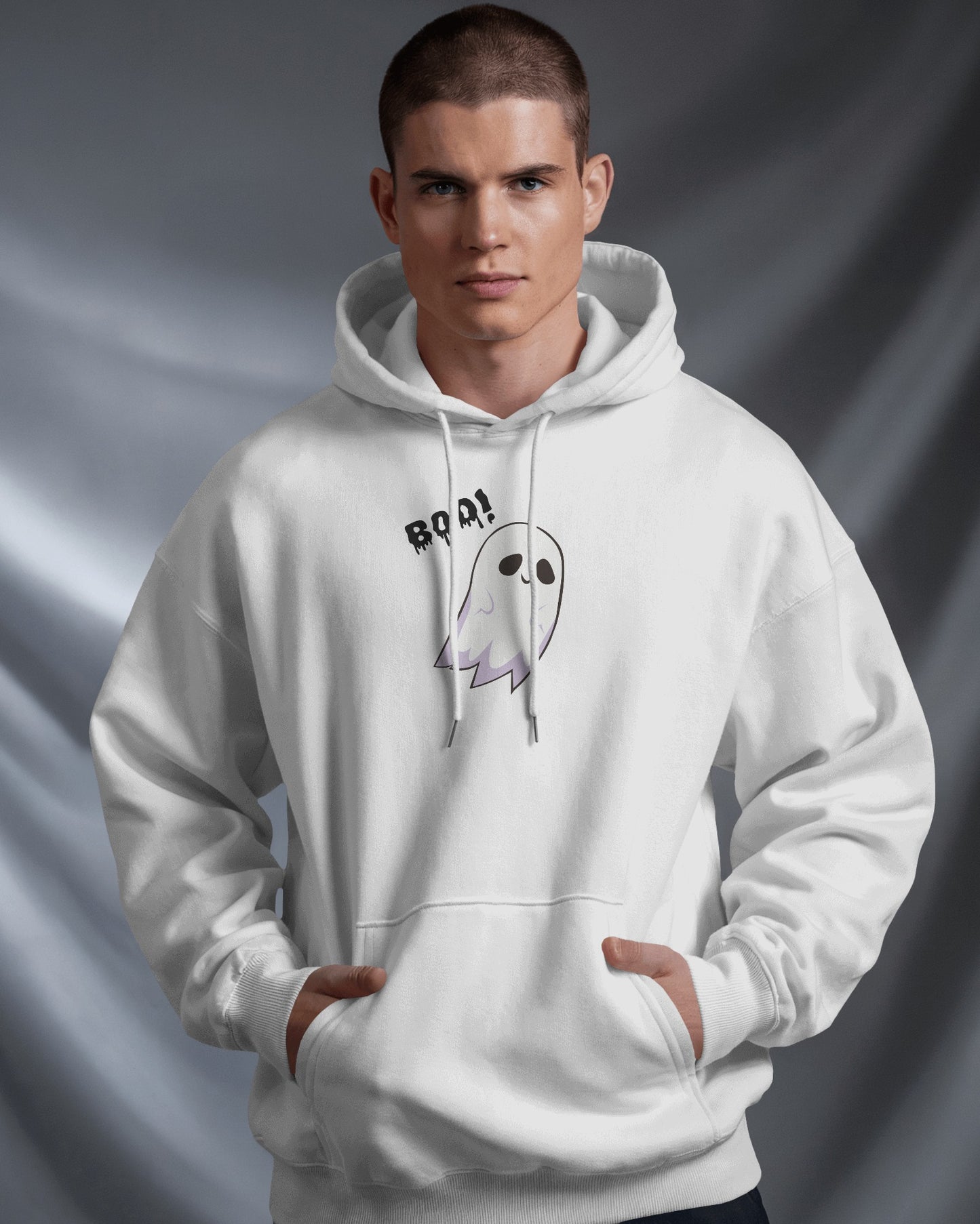 Boo! Ghost Hoodie - Men's Heavy Blend For Occasions