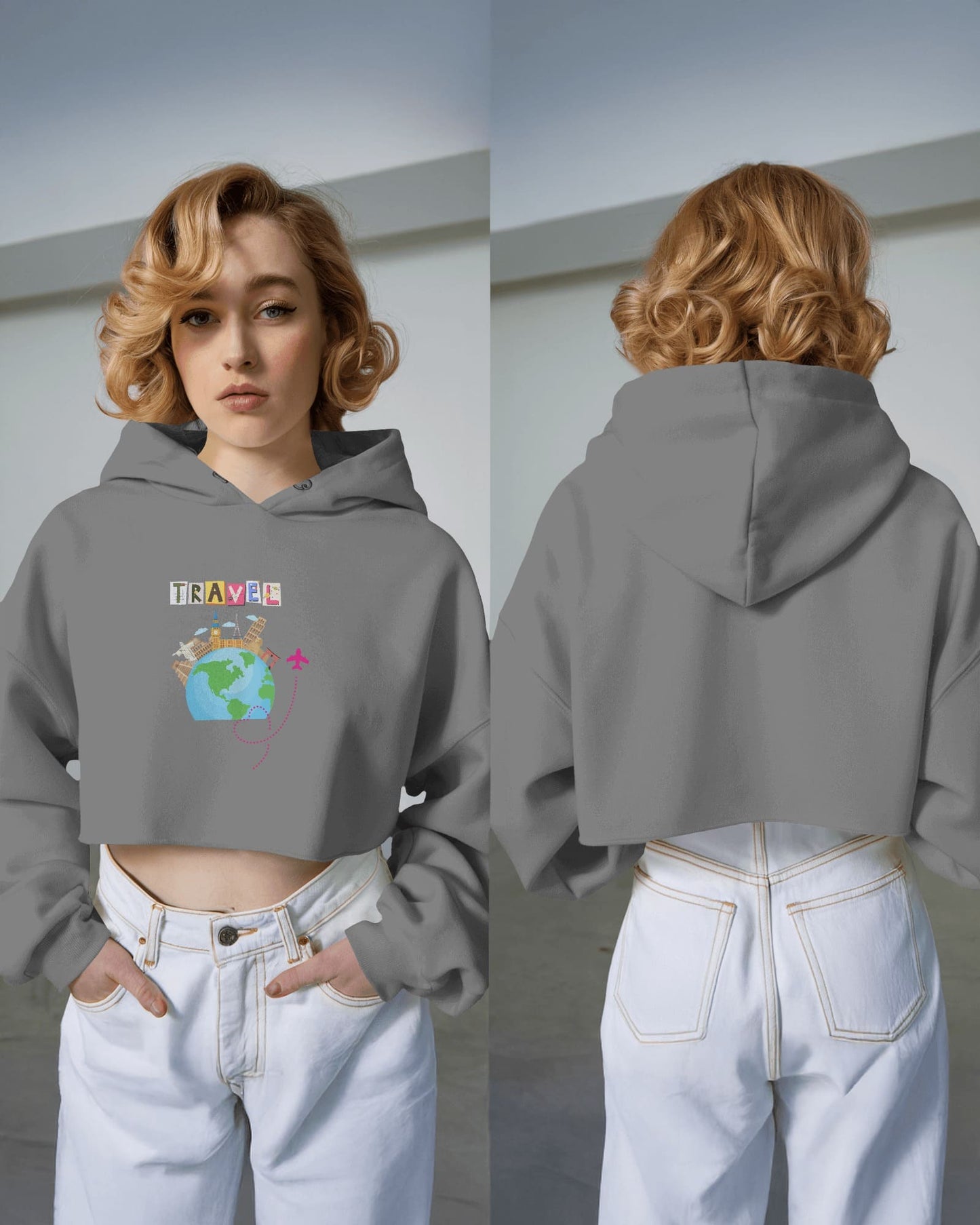 RaymaxUS Explore Series – “Wander Ready” Crop Hoodie for Jet Setters