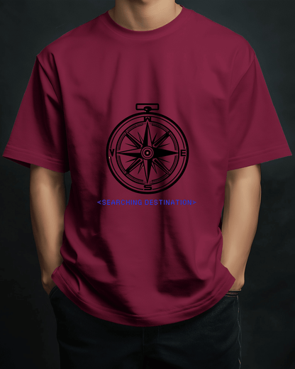 Adventure Men Compass Tee - Searching Destination Design